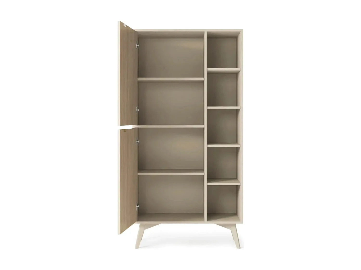 FANNIE - Commode 2 portes bois - Beige