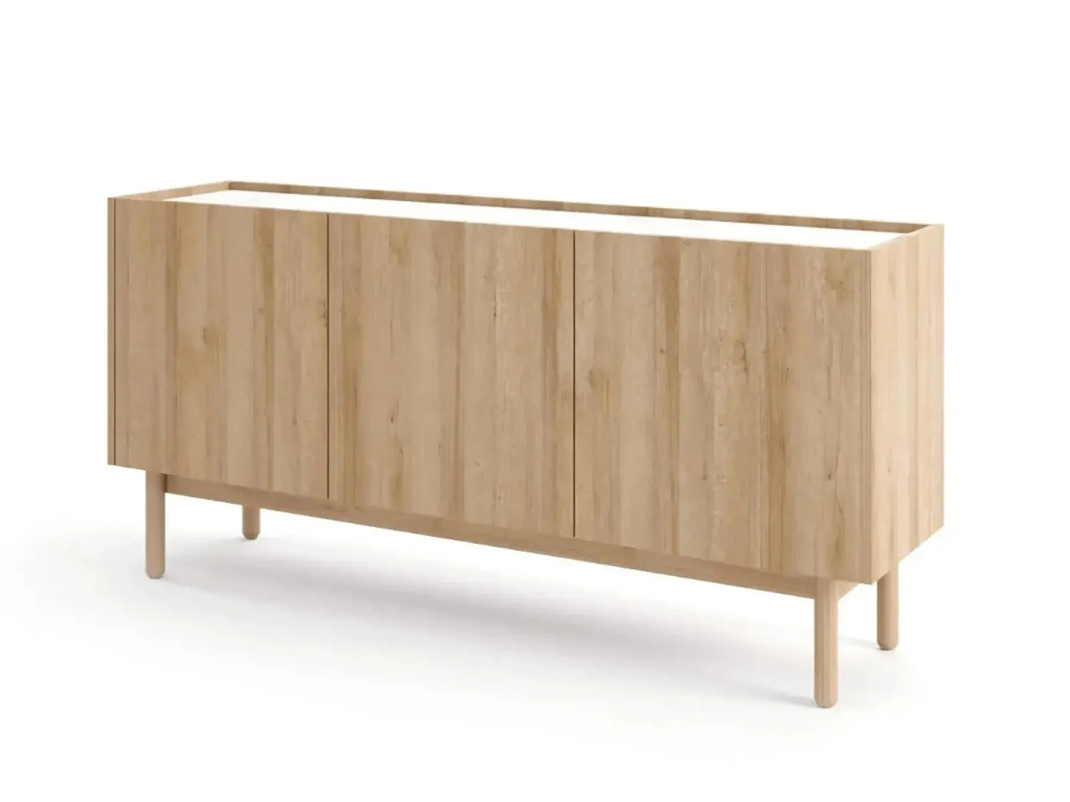 GABIN - Houten buffetkast 140cm - Beige