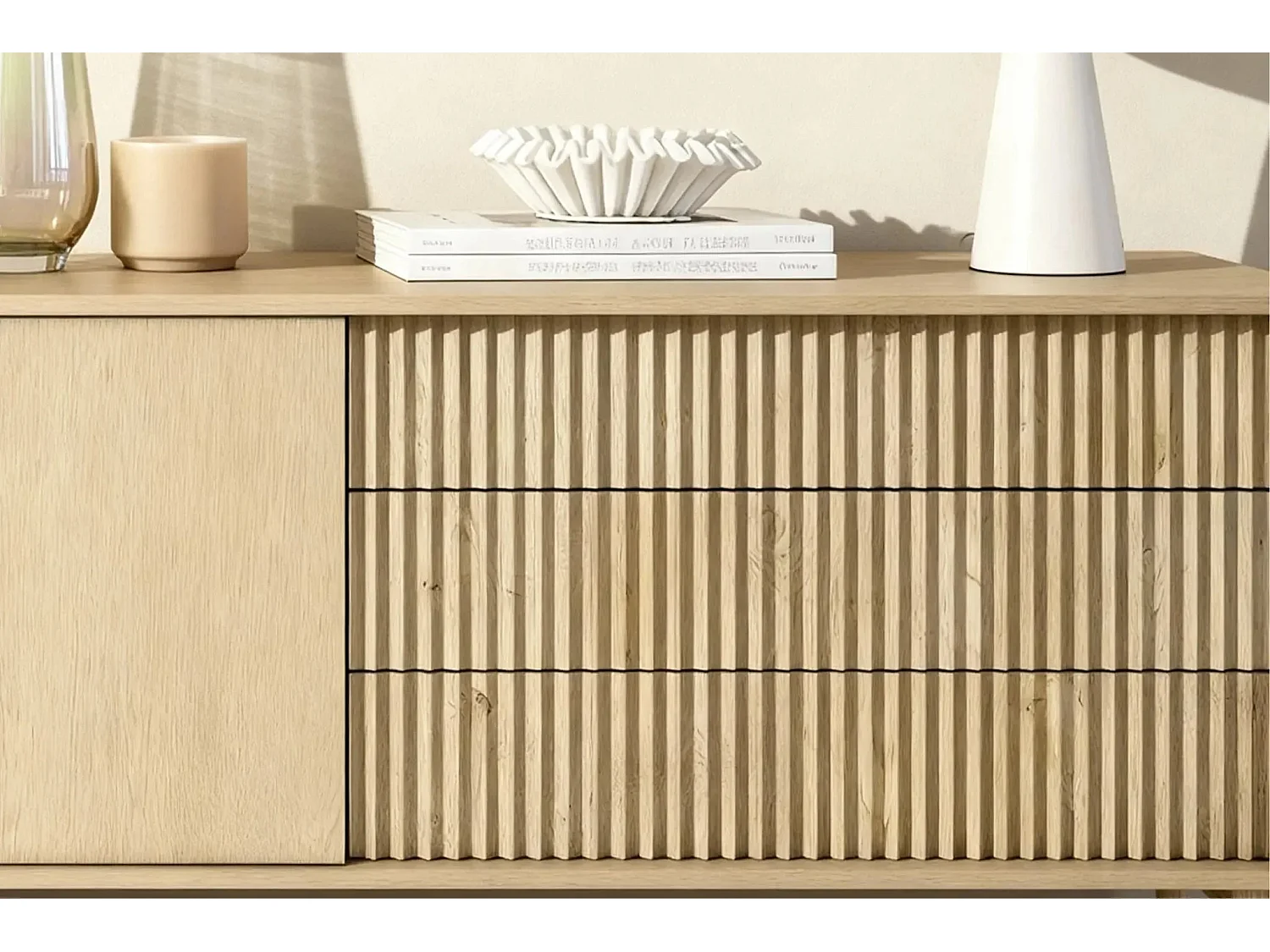 LORELLA - Buffet en chêne cremona 187cm