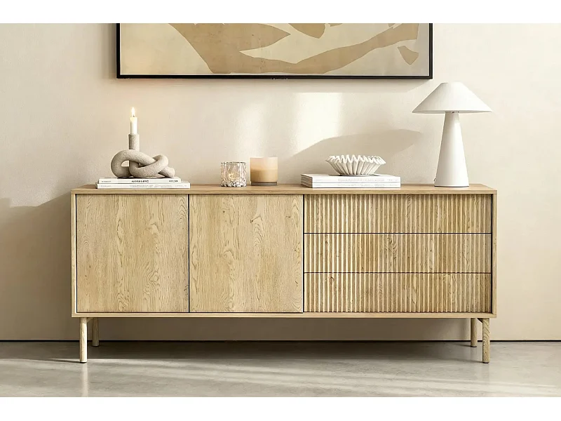 LORELLA - Buffet en chêne cremona 187cm