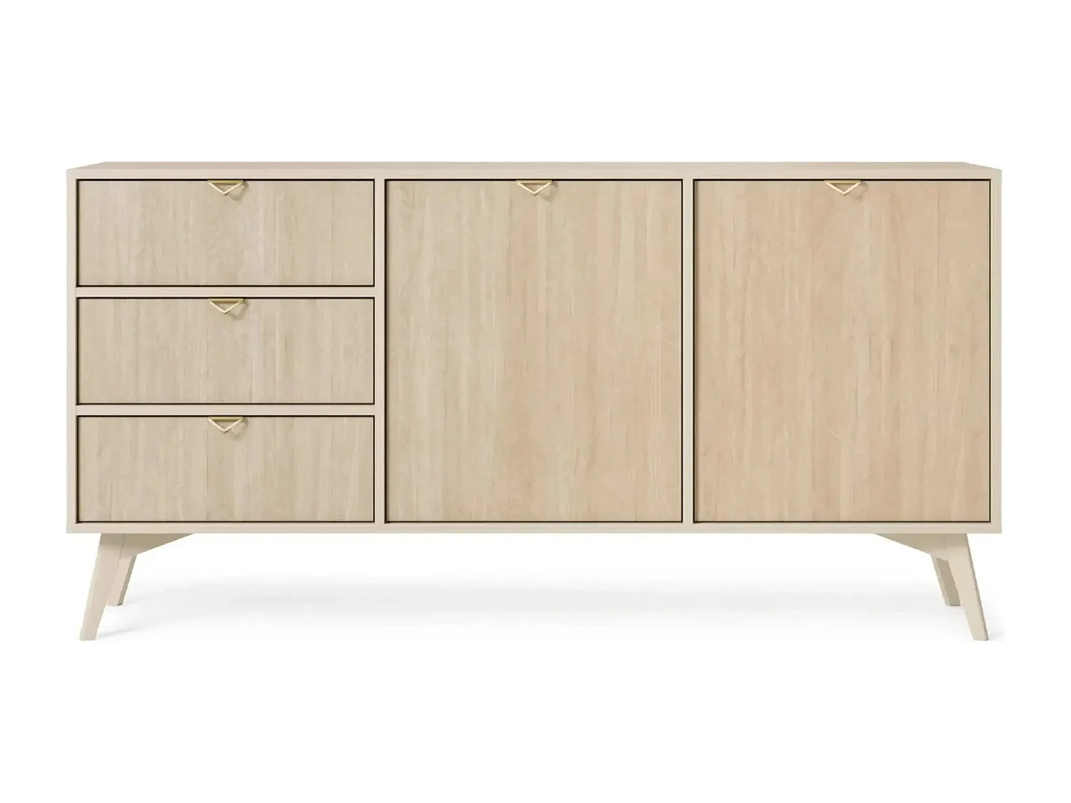 FANNIE - Buffet en bois 150cm - Beige