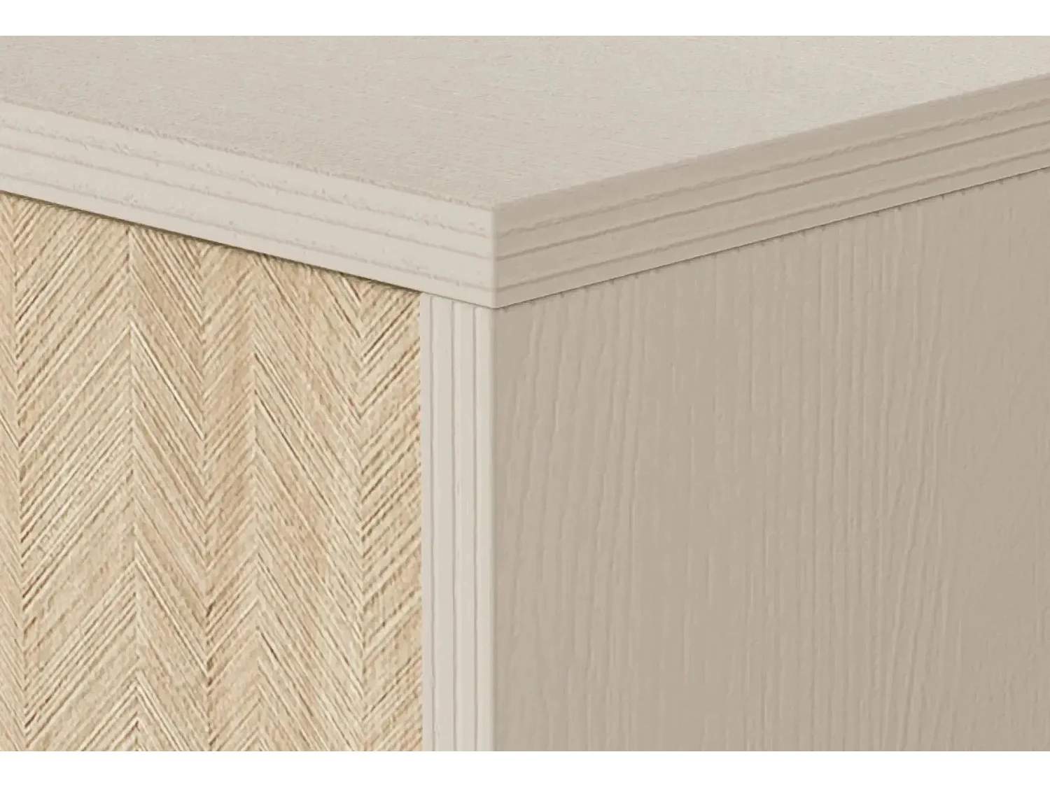 FANNIE - Buffet en bois 150cm - Beige