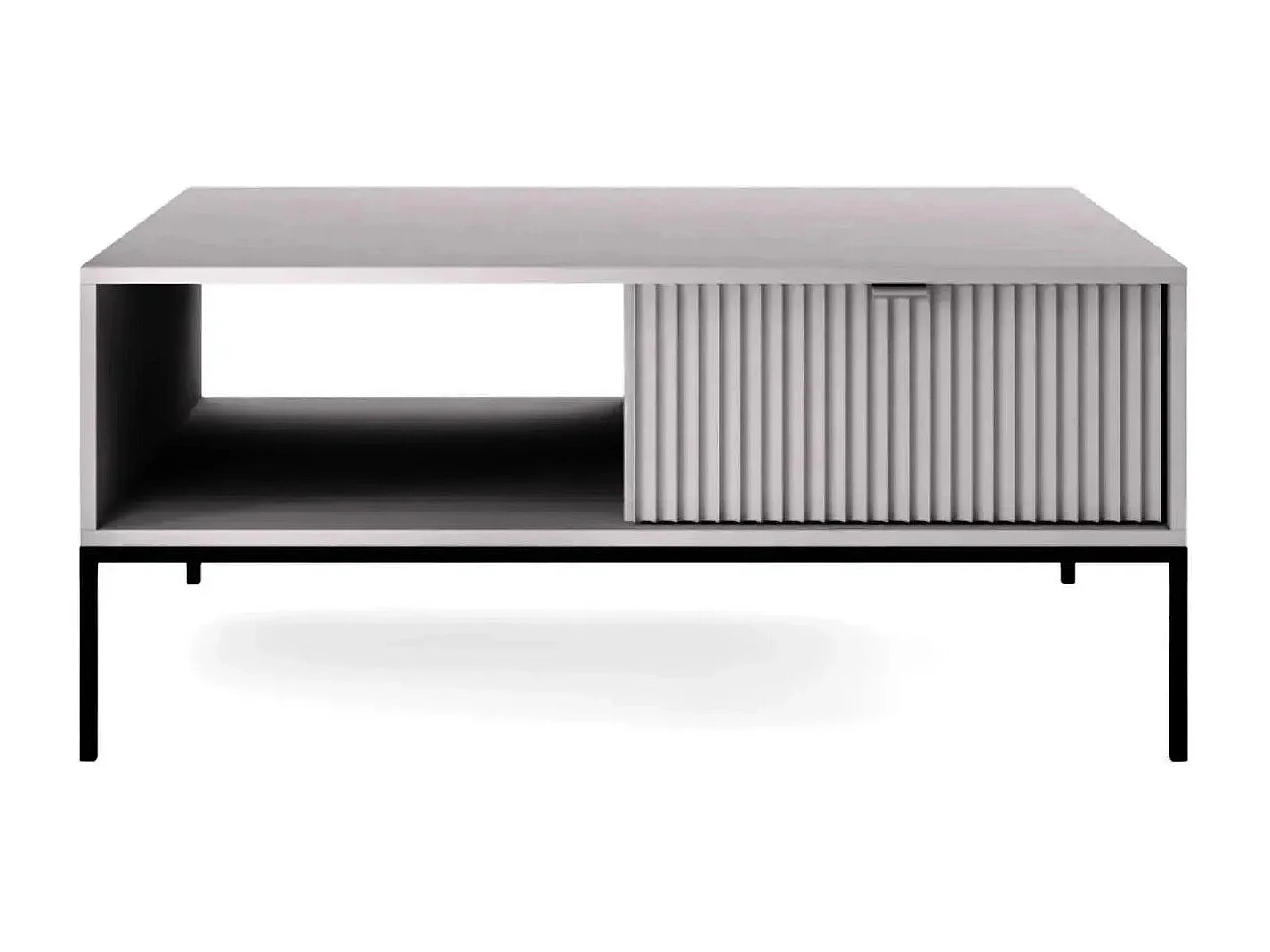 CHARLES - Table basse pieds en métal - Gri