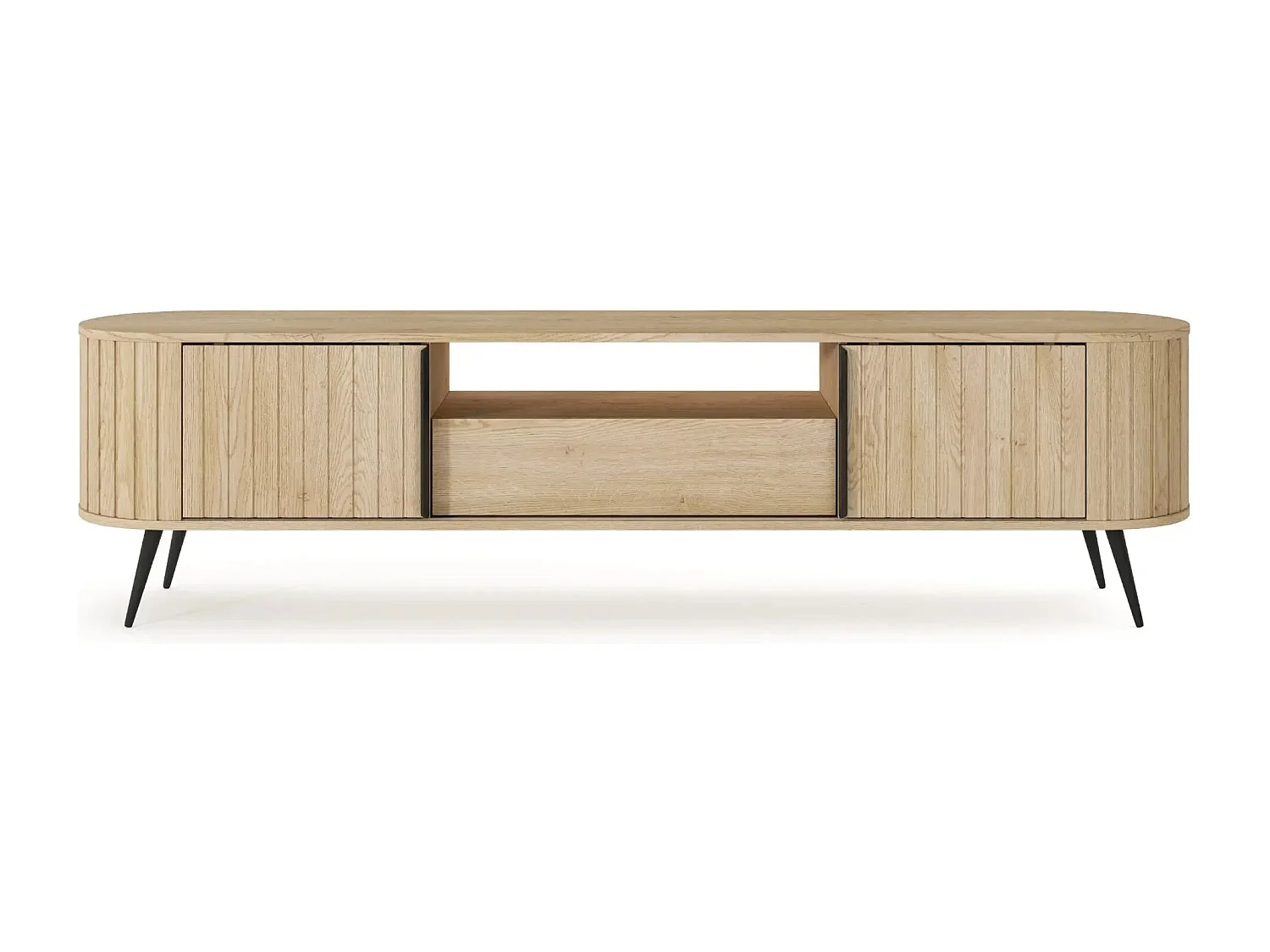 LEIA - Meuble TV en chêne cremona 196cm