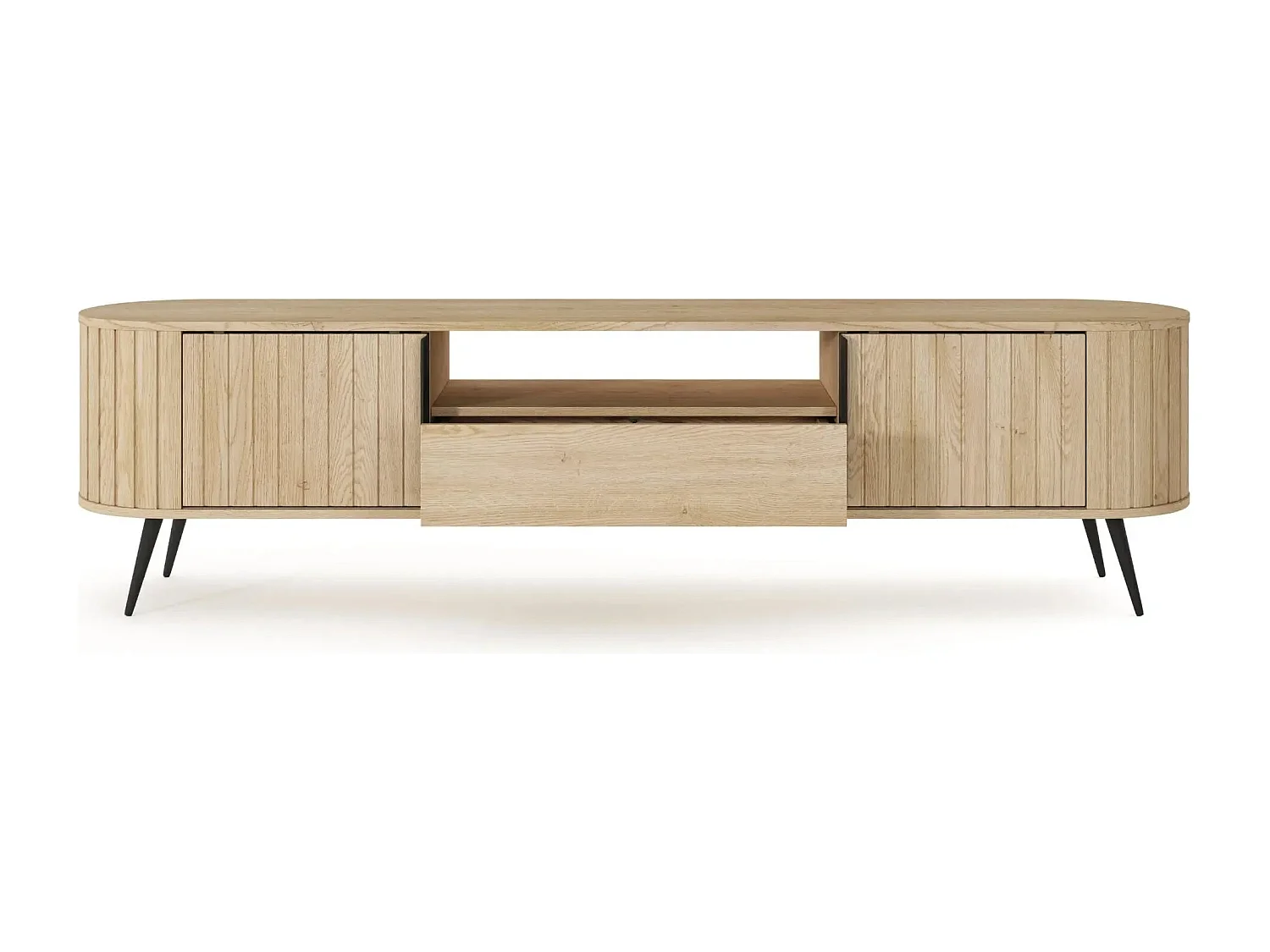 LEIA - Meuble TV en chêne cremona 196cm