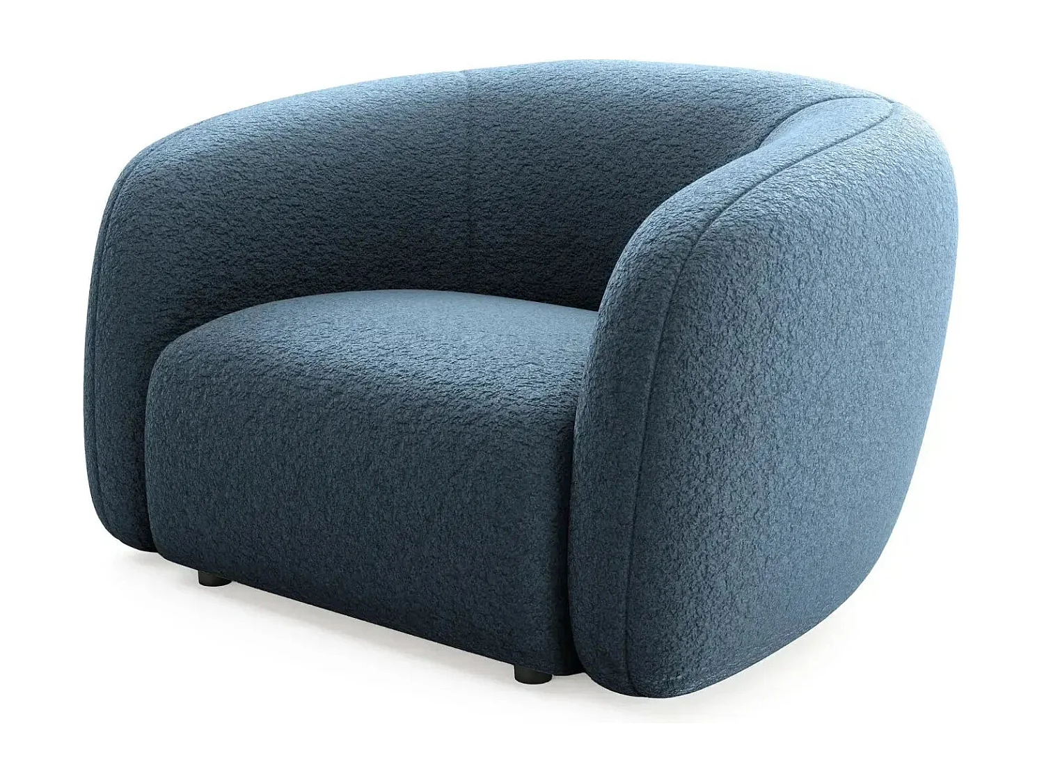 BAHIA - Fauteuil in badstof - Blauw
