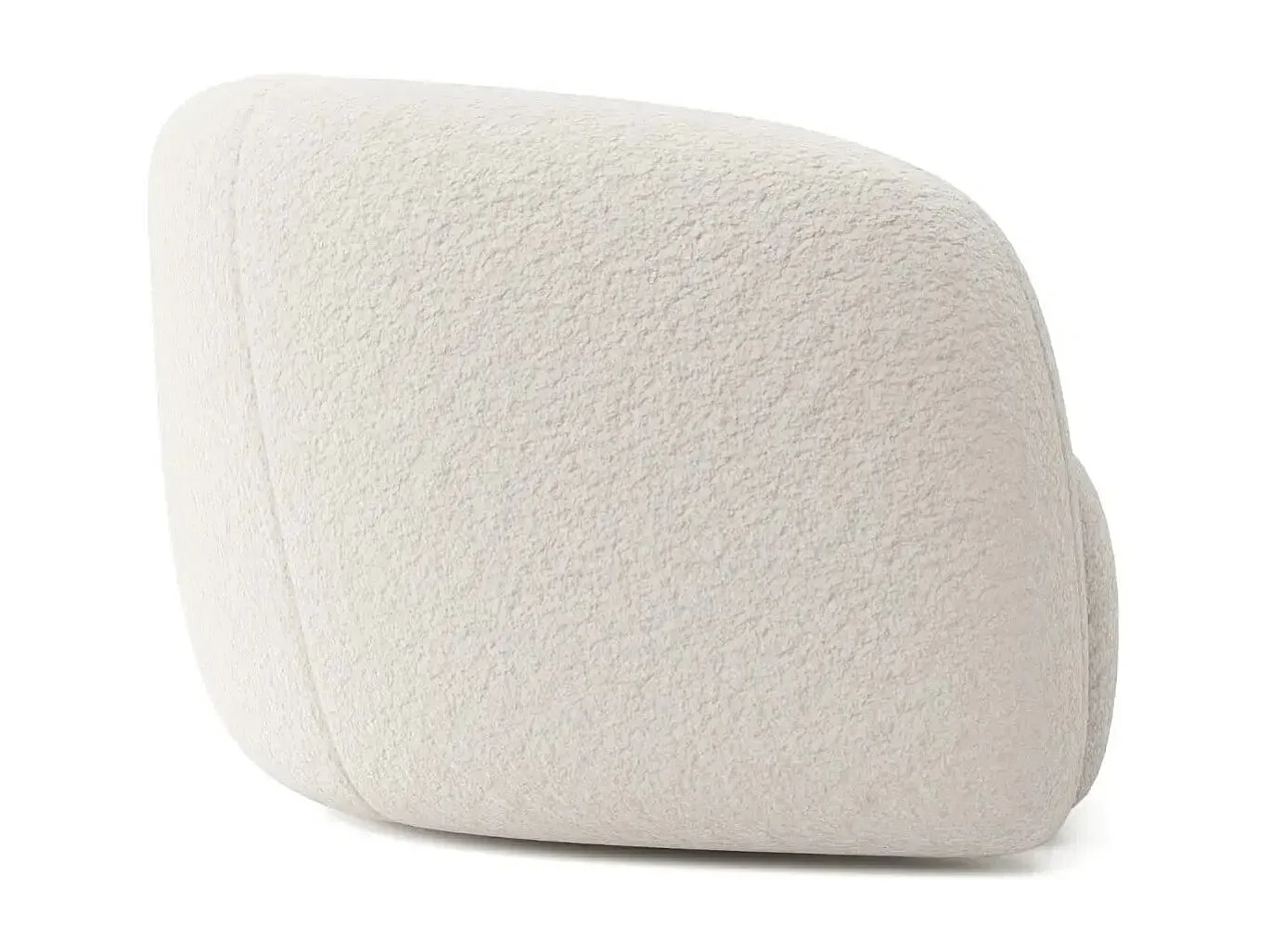 BAHIA - Fauteuil tissu bouclette - Beige