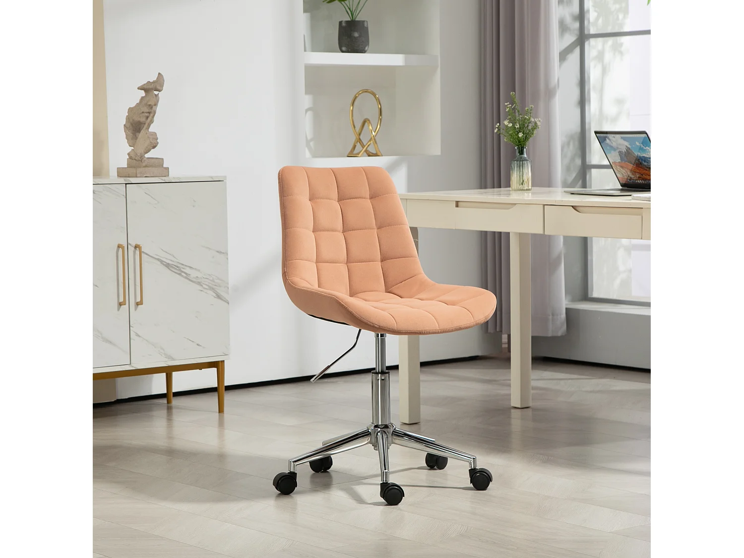 Chaise de bureau SVITA MICKY pour enfants, chaise de bureau réglable en hauteur, chaise pivotante, orange