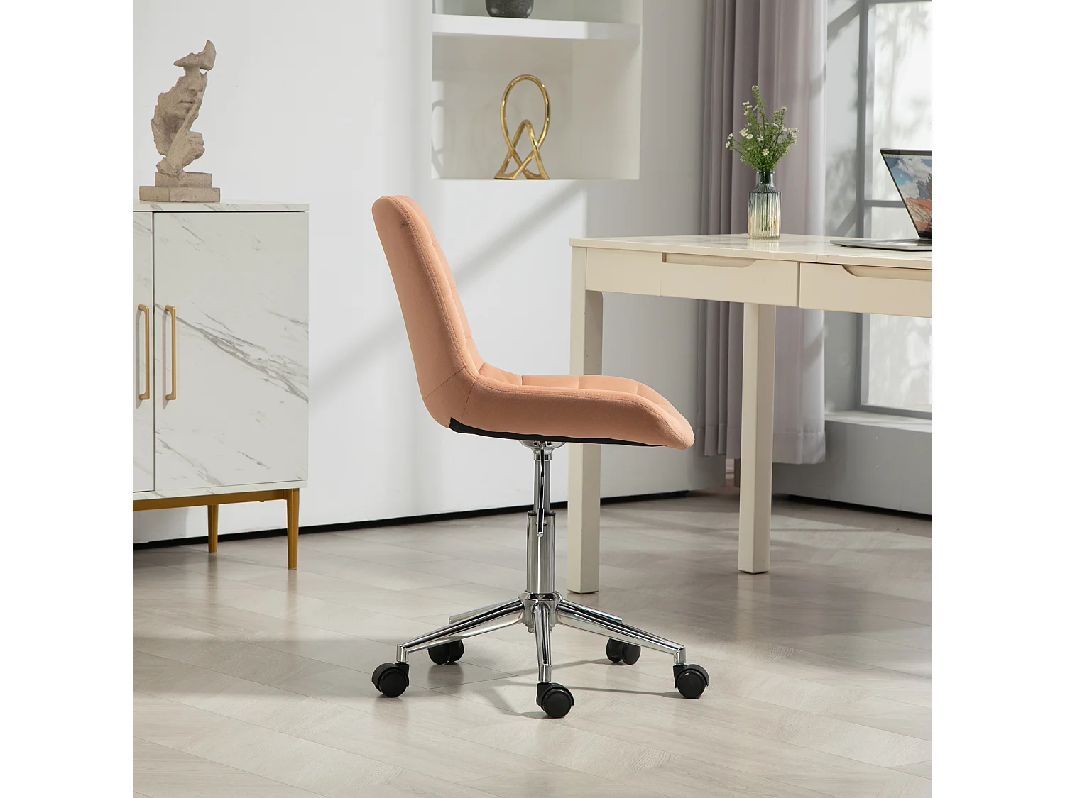 Chaise de bureau SVITA MICKY pour enfants, chaise de bureau réglable en hauteur, chaise pivotante, orange