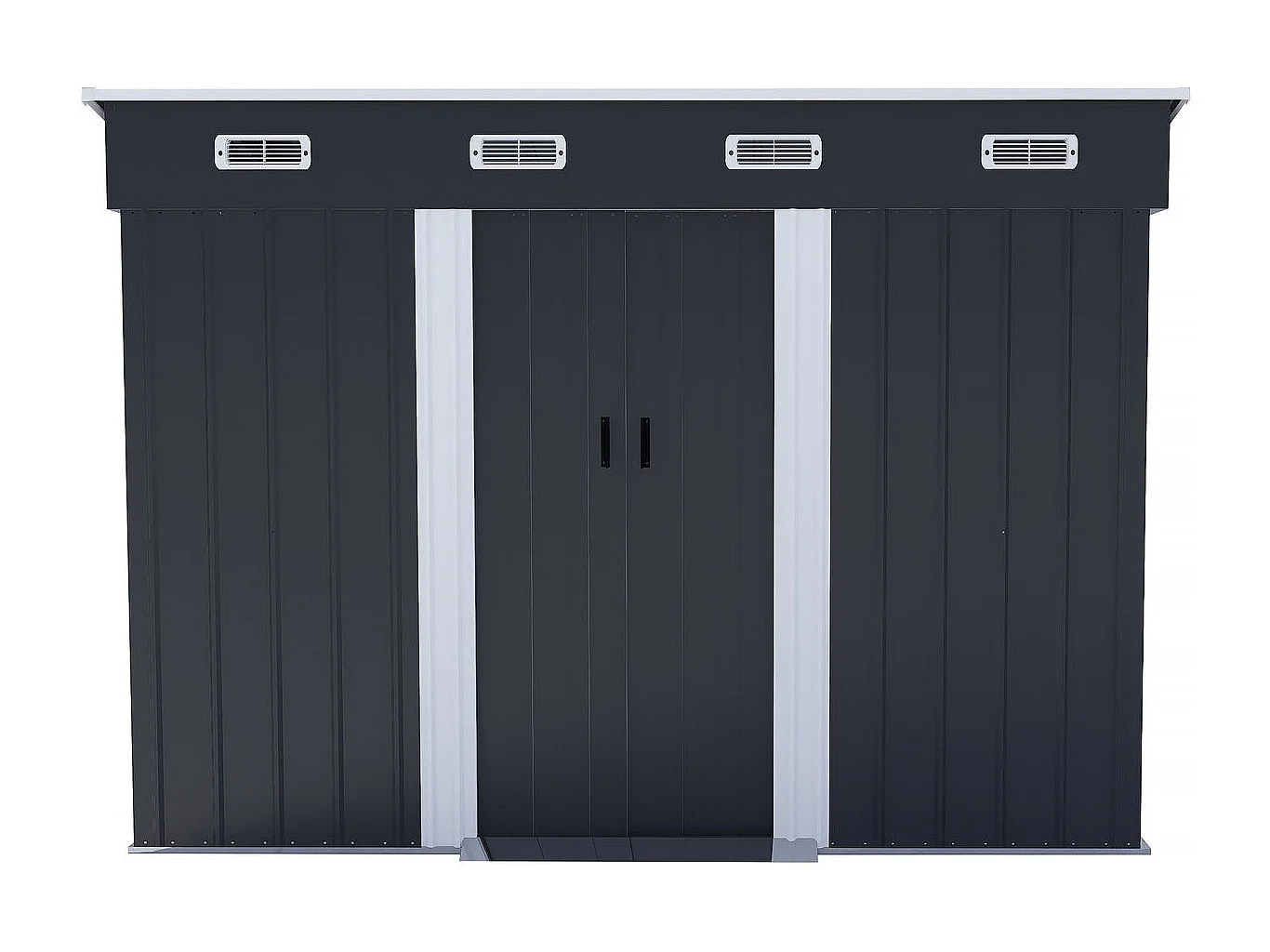 Abri de jardin métal monopente "Denver" - 3,28 m² - Gris