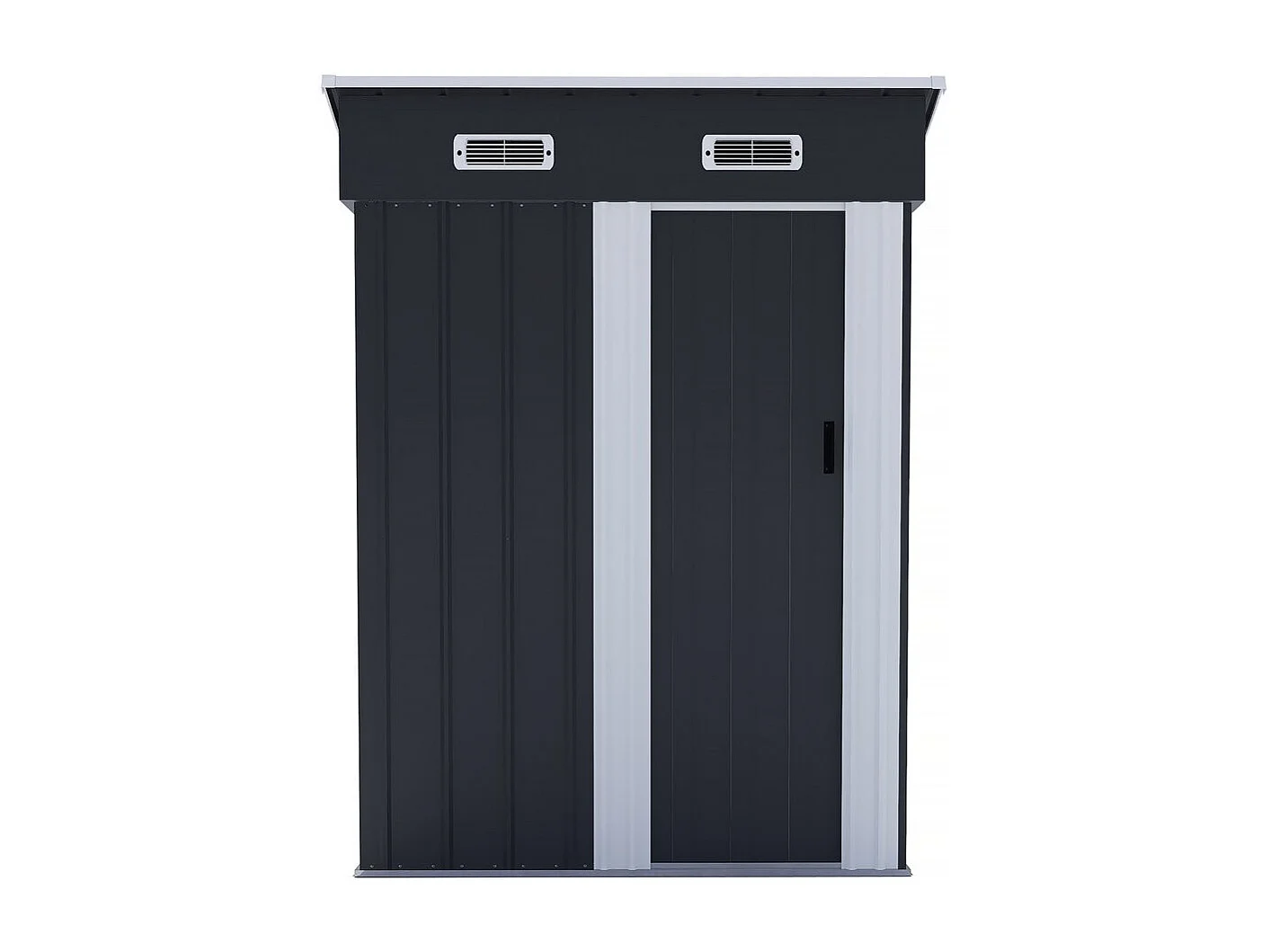 Abri de jardin métal porte coulissante "Memphis" - 1,48 m² - Gris