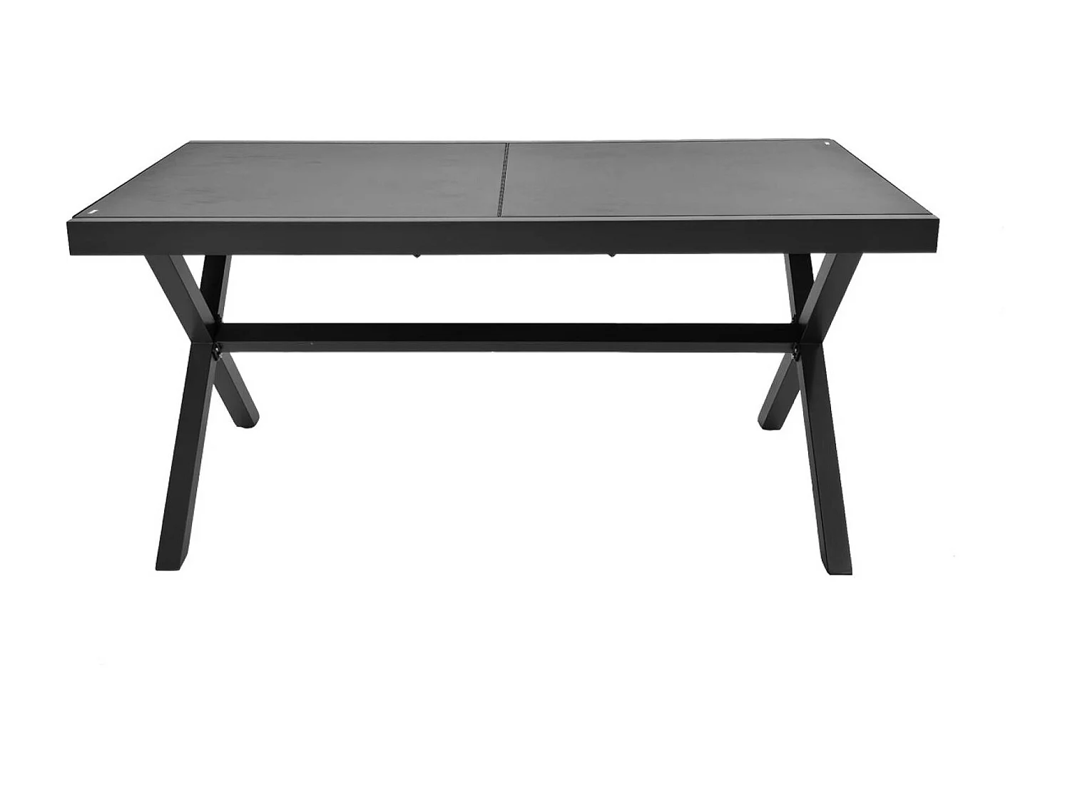 Conjunto mesa de jardín extensible de aluminio con 8 sillas antracita