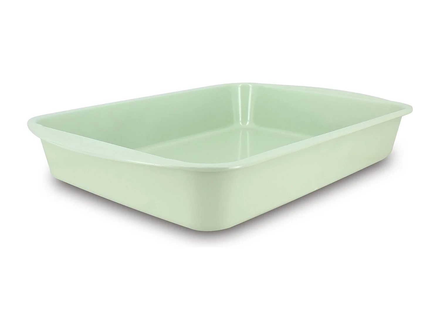 Menastyl - Plat A Four Colorama 45x30cm En Acier Carbone Celadon