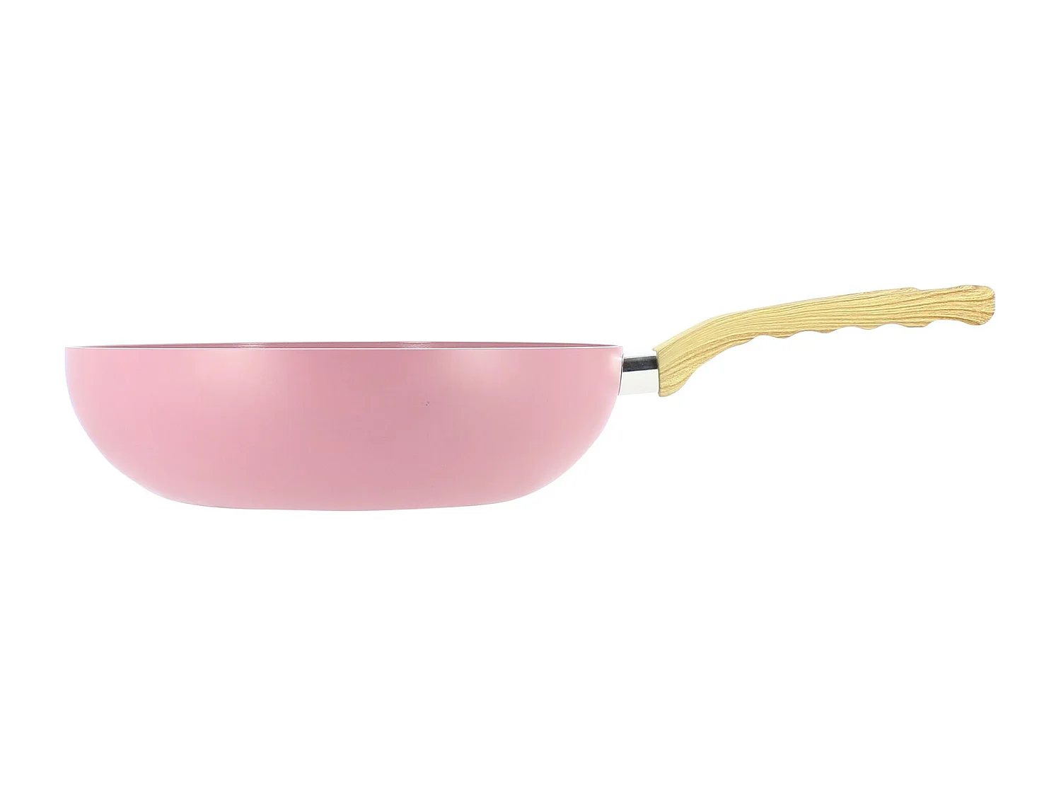 Menastyl - Wok Colorama 28cm En Aluminium Recyclé Lilas Induction