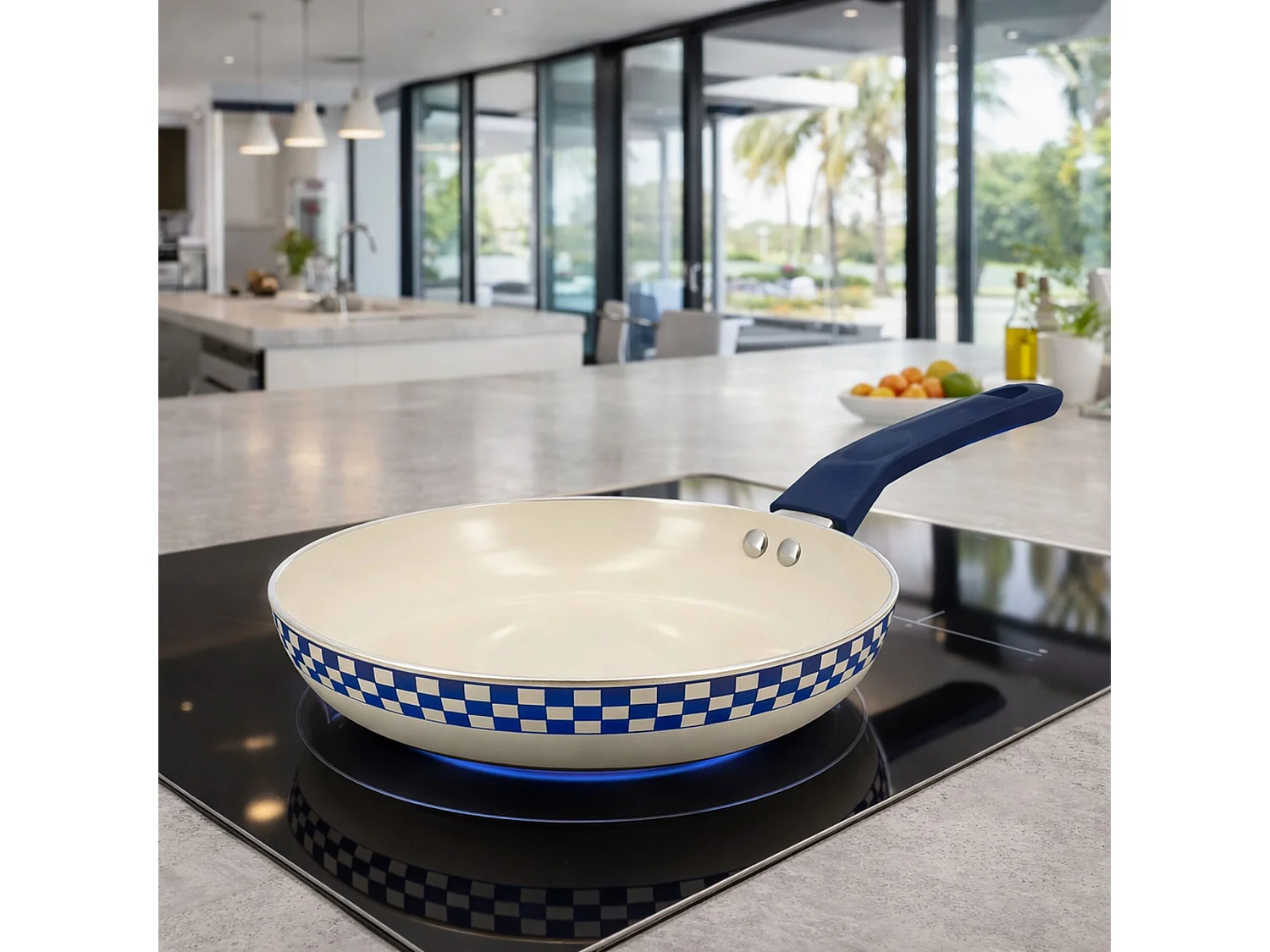 Menastyl - Poele Ginette 24cm En Aluminium Recycle Revetement Ceramique