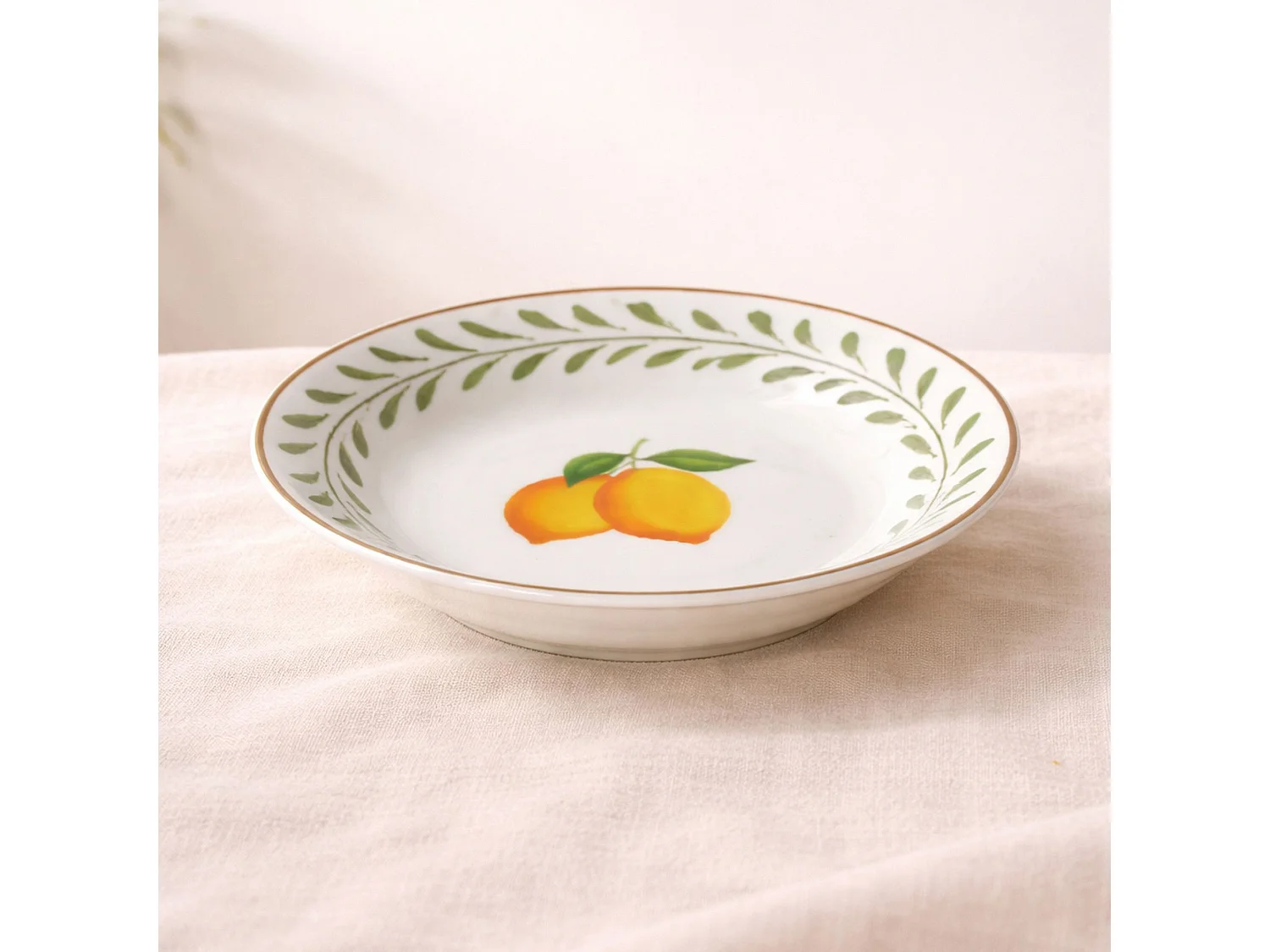 Novastyl - Lot 6 Assiettes Creuses Lemon 20cm En Porcelaine