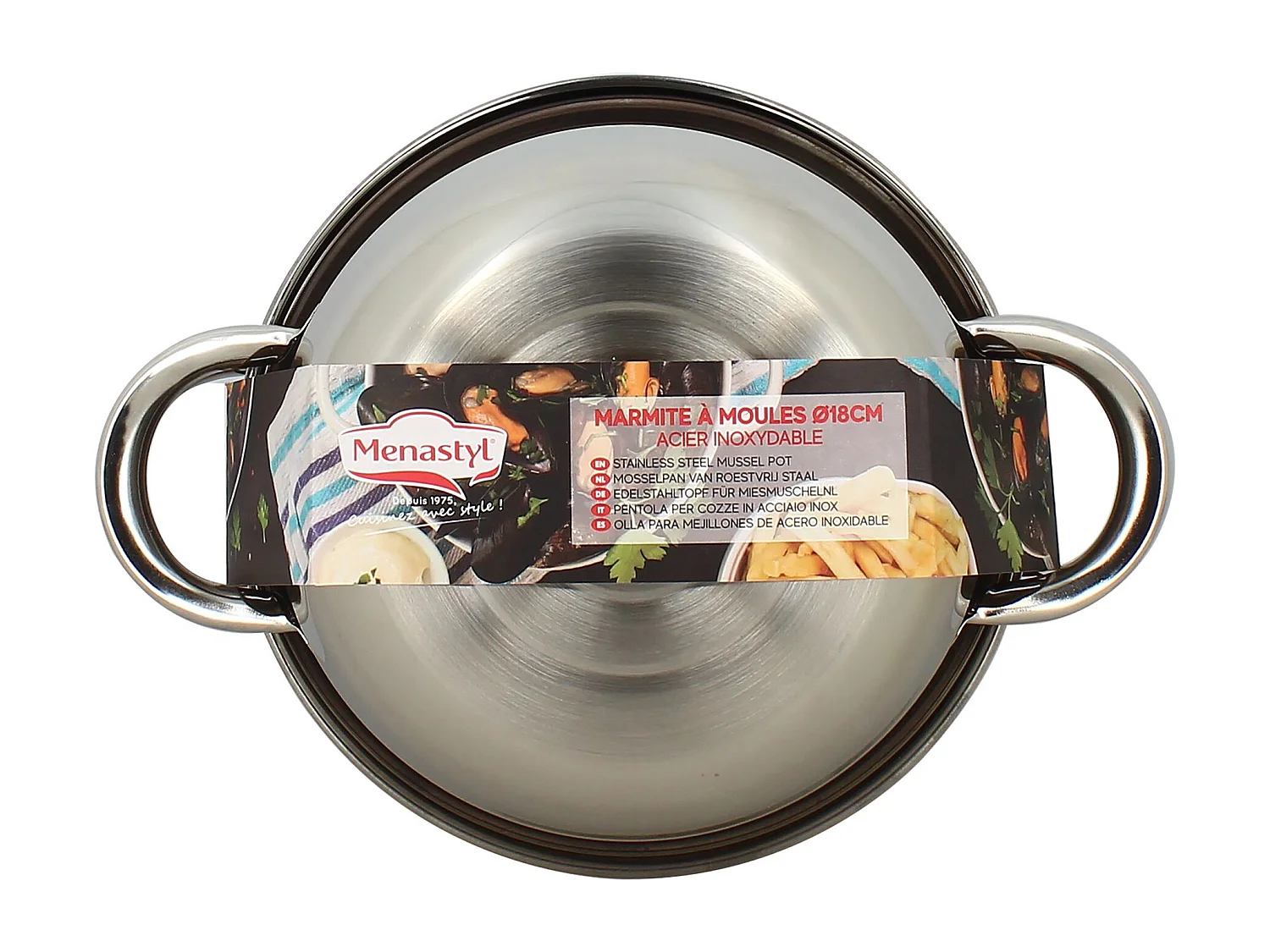 Menastyl - Marmite A Moules 2.7l En Acier Inoxydable