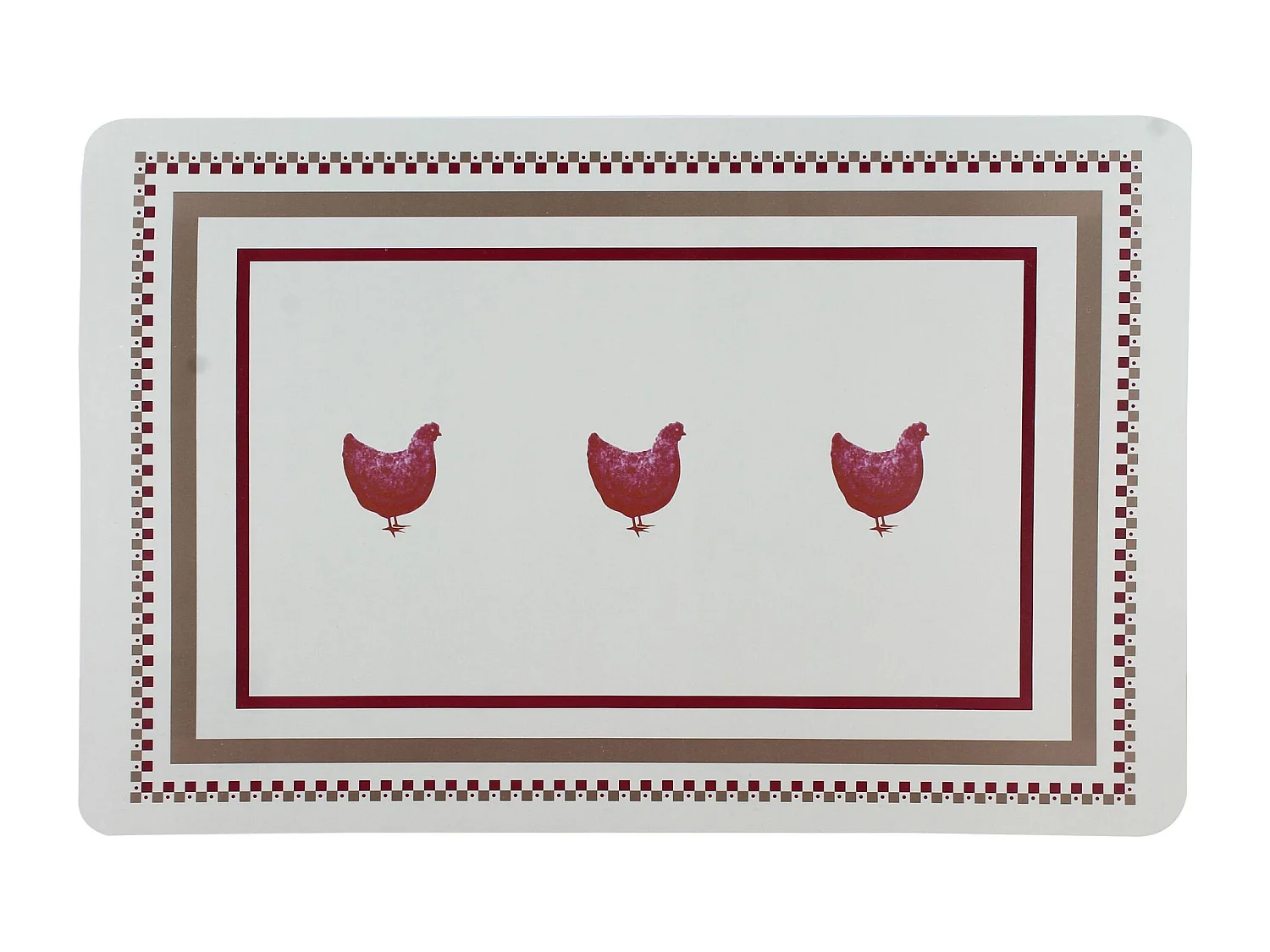 Novastyl - Lot 12 Sets De Table Gallina 43.5x28.5cm En Polypropylene