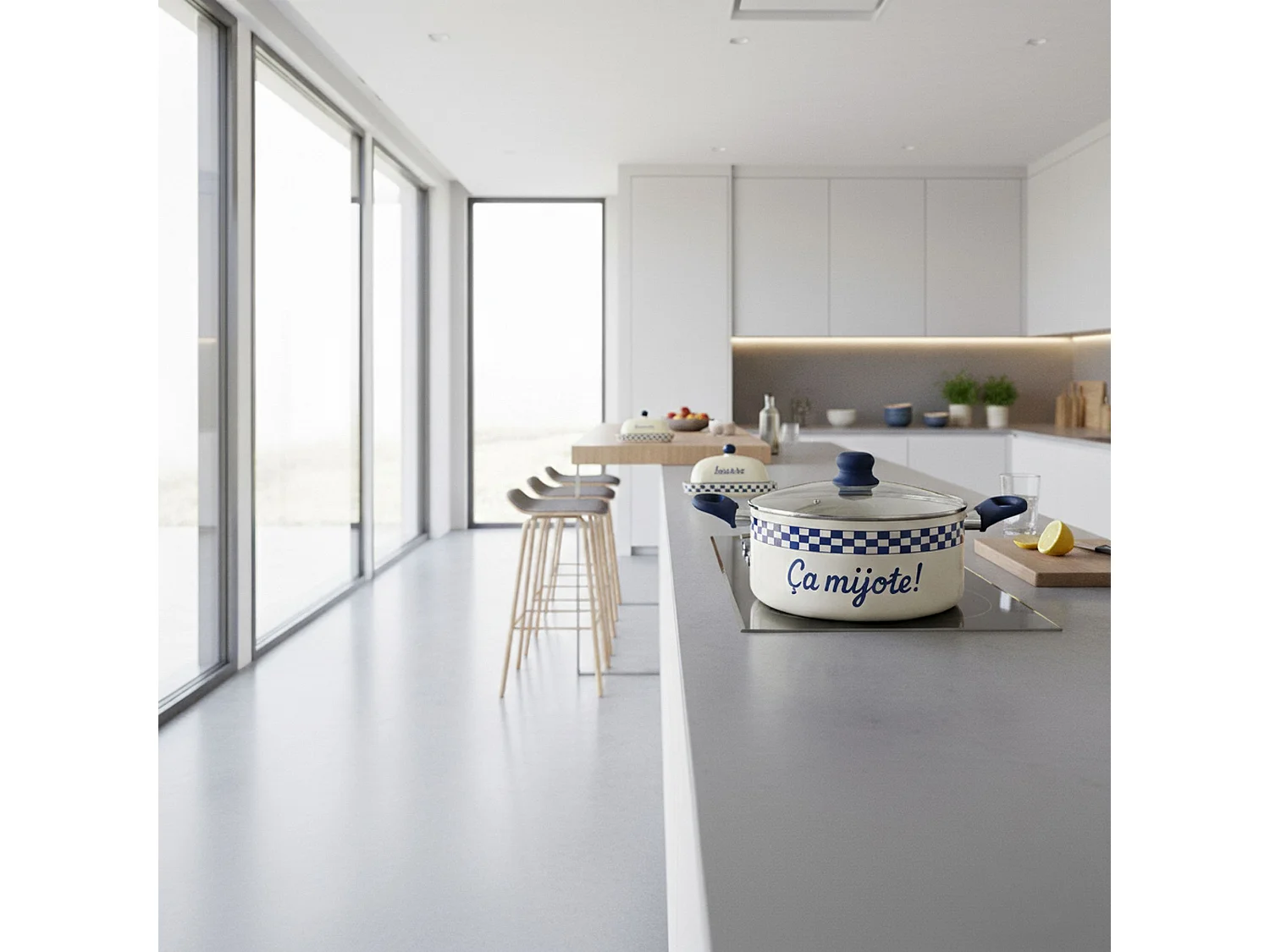 Menastyl - Faitout Ginette 24cm En Aluminium Recyclé Revêtement Céramique