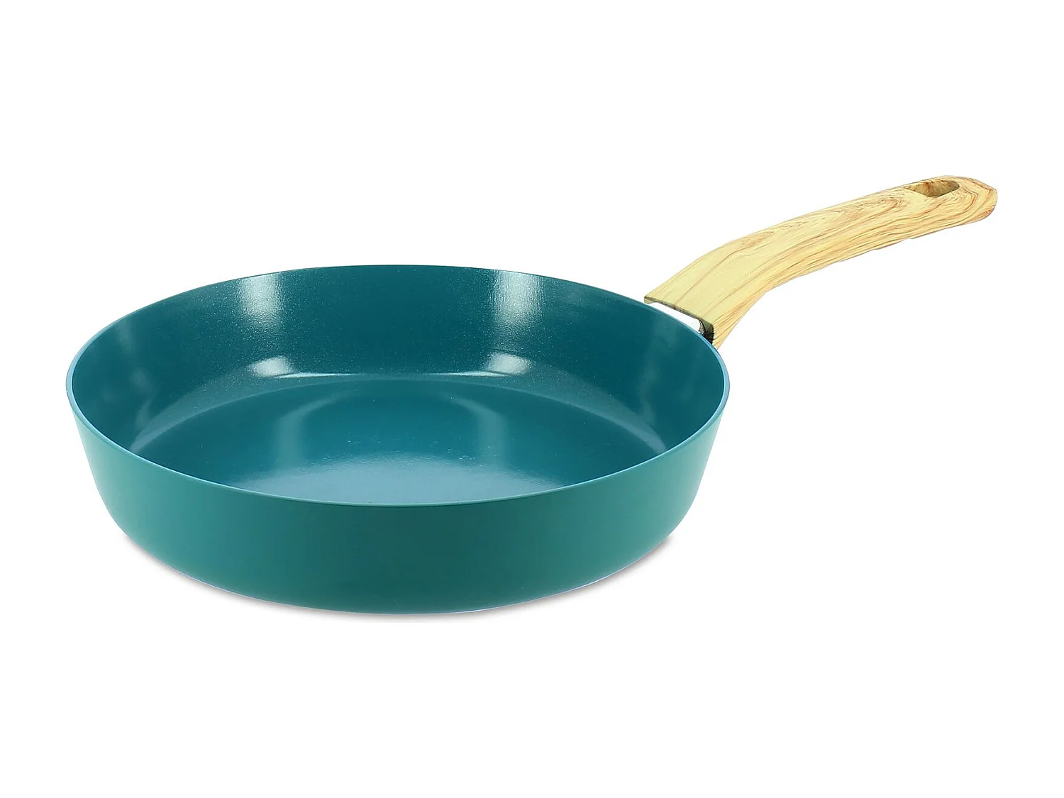 Menastyl - Poele Colorama 20cm En Aluminium Recycle Bleu Canard Induction