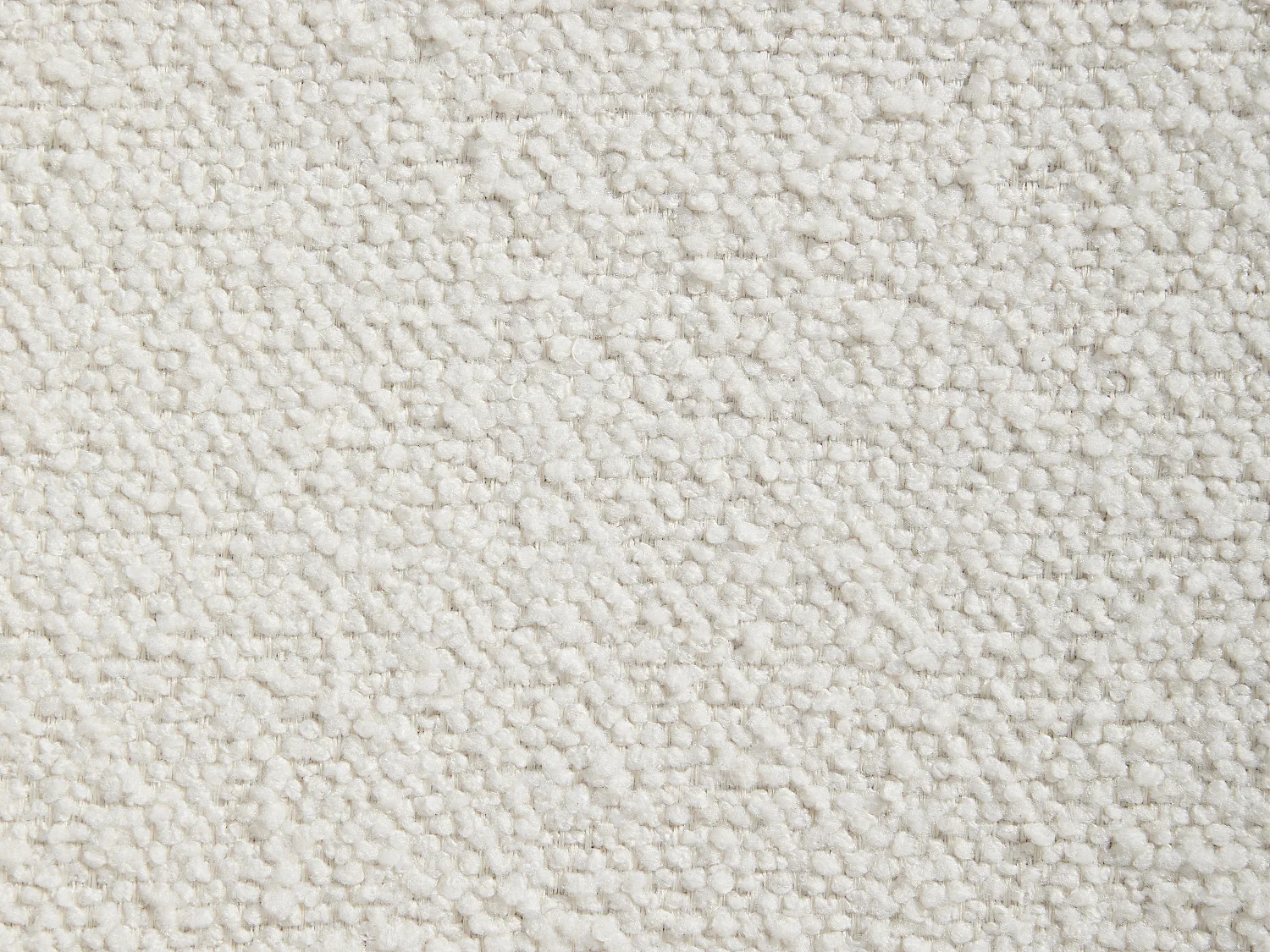 Lot de 6 chaises en tissu texturé et bois d'hévéa - Crème  - LEYADA