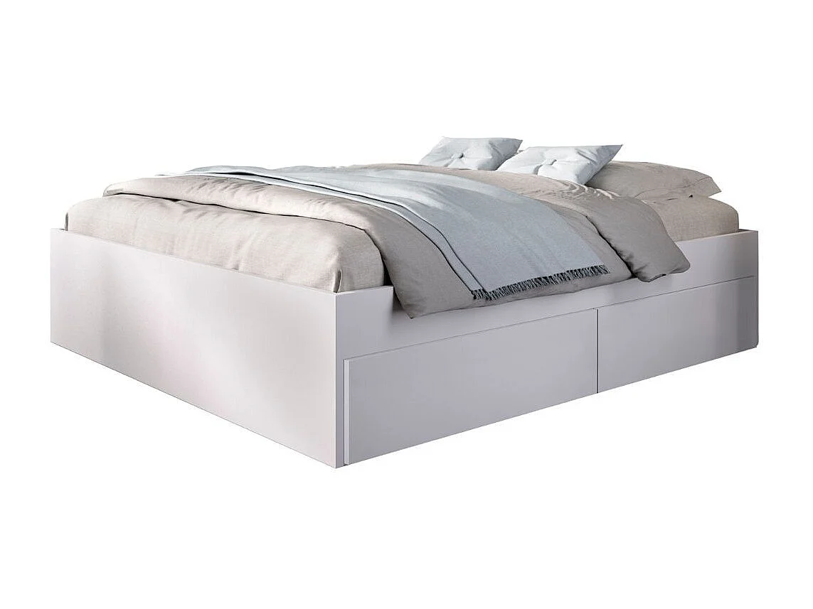 Aro de cama Lago con 4 cajones blanco 39x148,6x194,8 cm