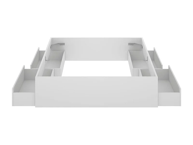 Aro de cama Lago con 4 cajones blanco 39x148,6x194,8 cm