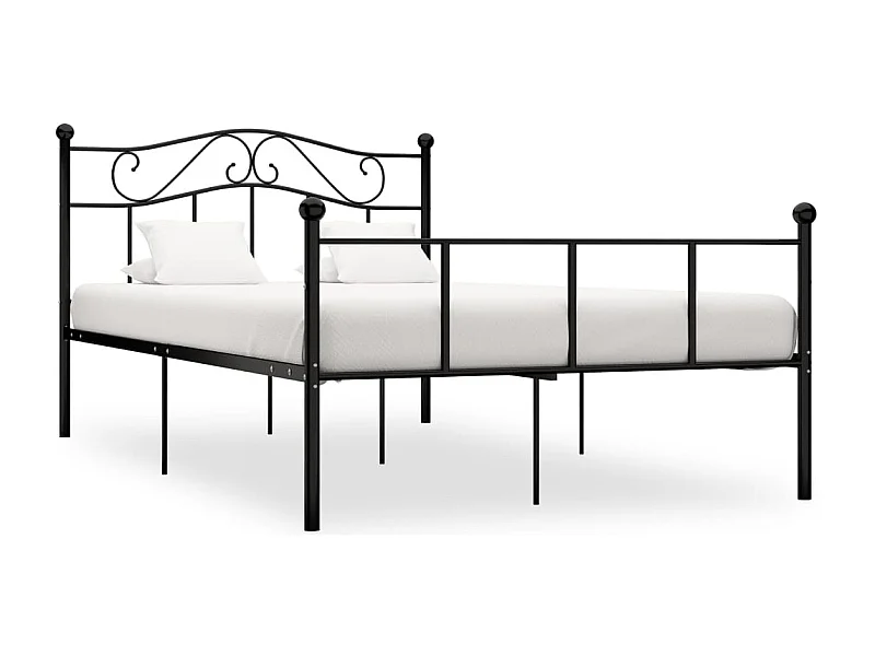 Bedframe metaal zwart 120x200 cm