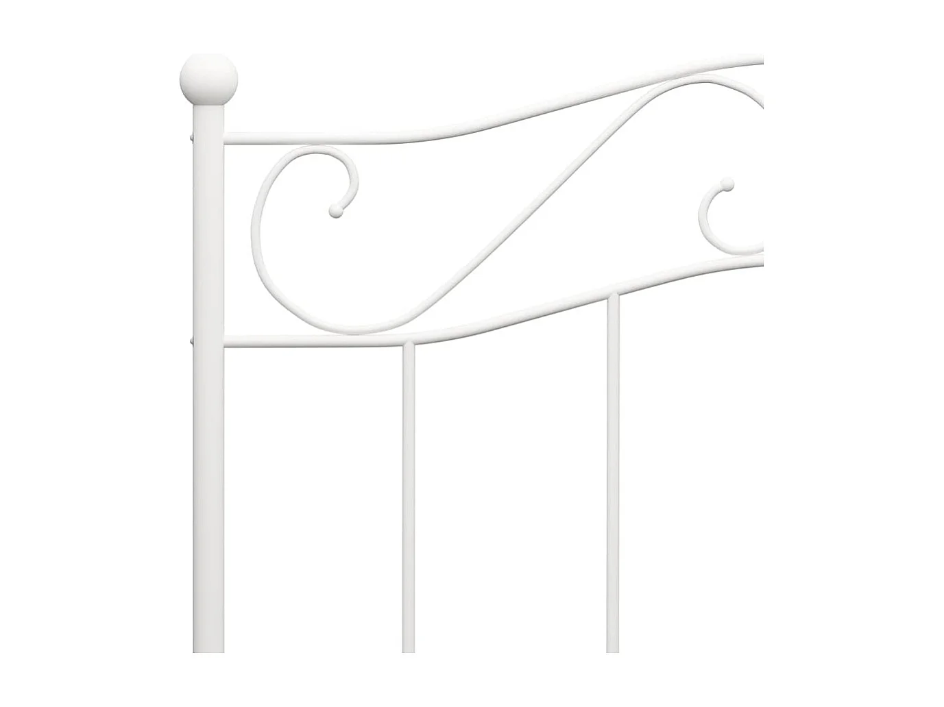 Estructura de cama sin colchón metal blanco 100x200 cm