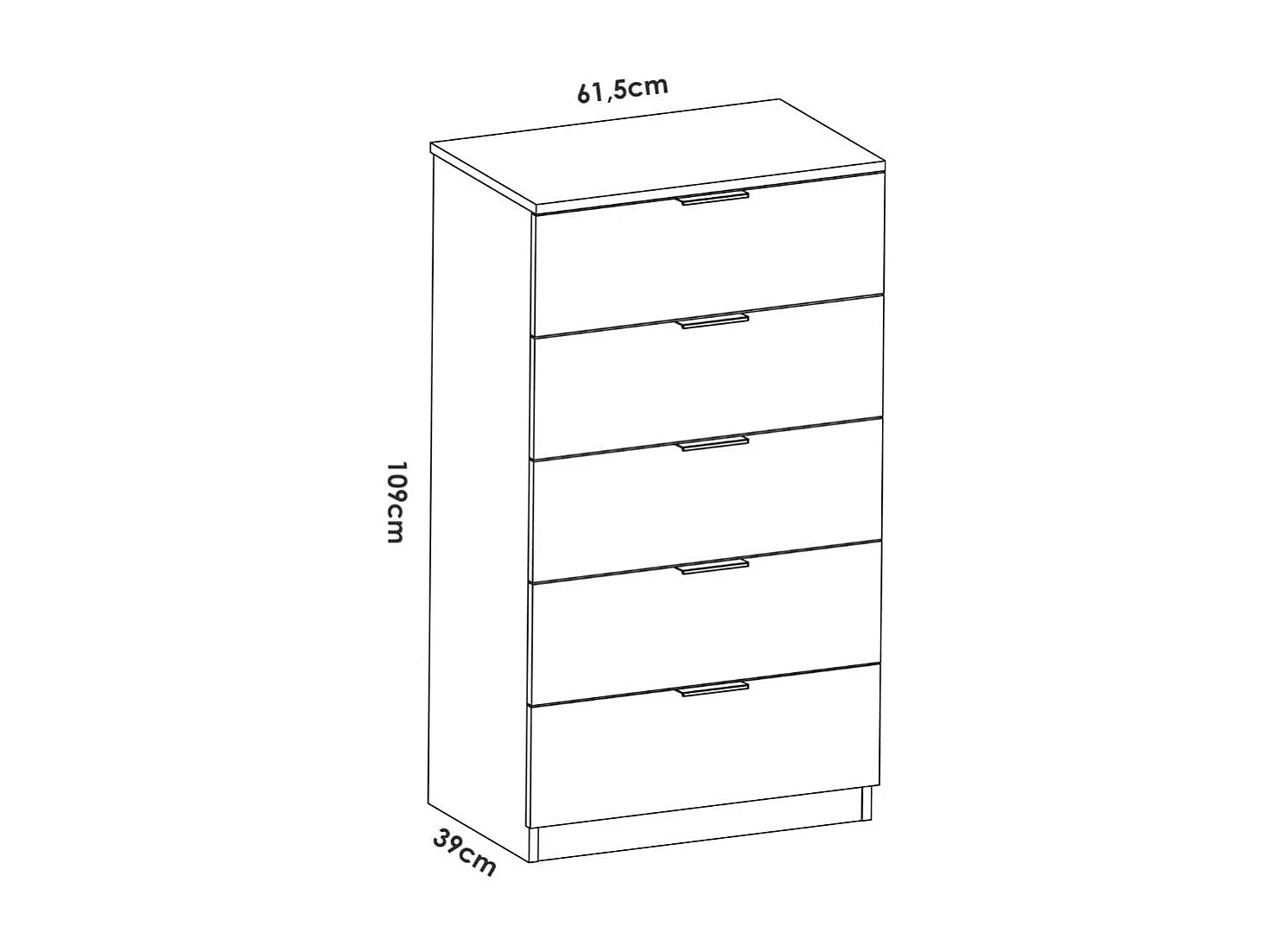 Conjunto de dormitorio Pack Loma cabecero + 2 mesitas + cómoda blanco/natural