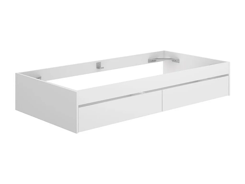 Aro de cama Lago con 2 cajones blanco 40x195x96 cm