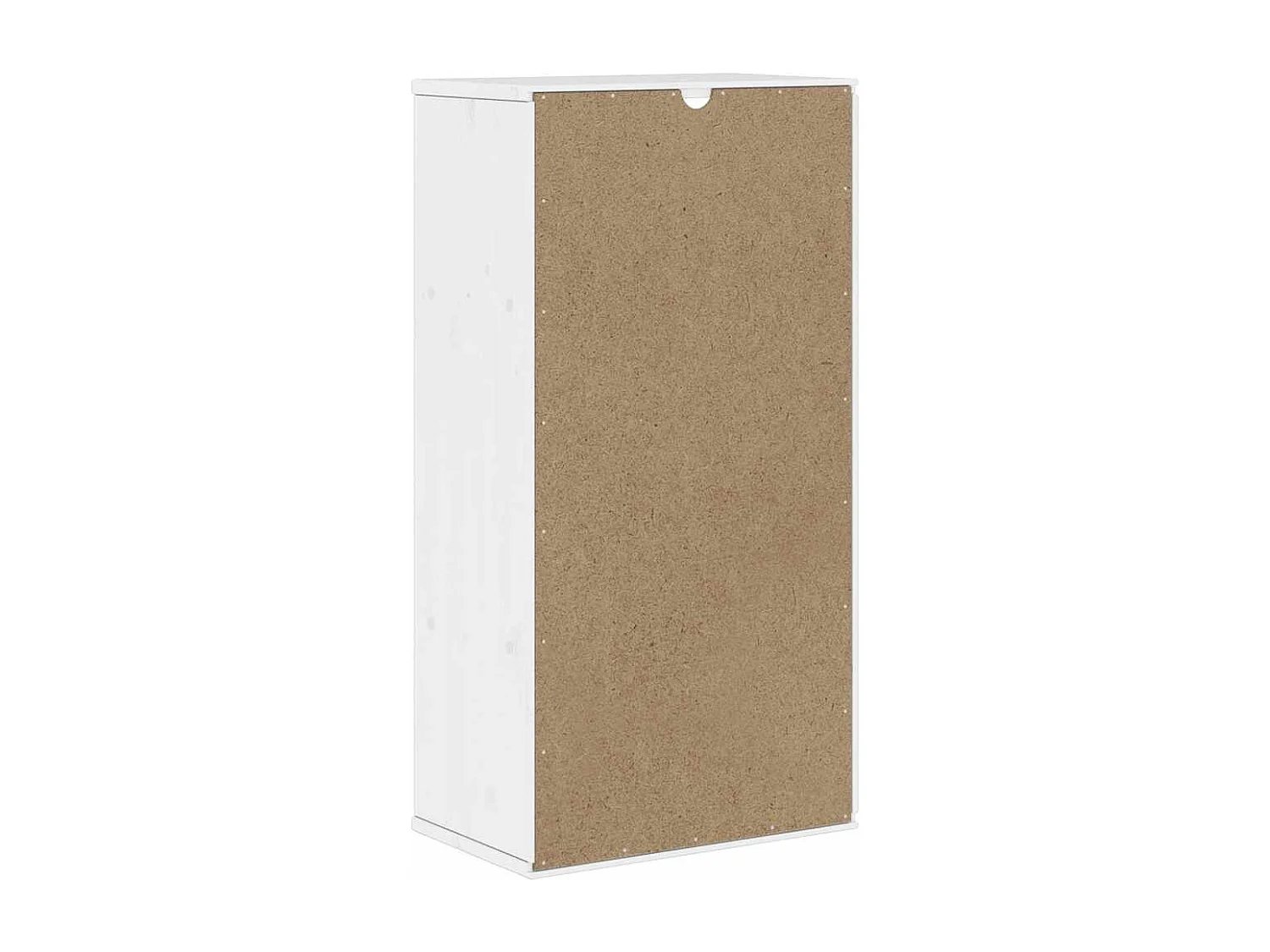 Bijzetkast ODDA 40x24x79 cm massief grenenhout wit