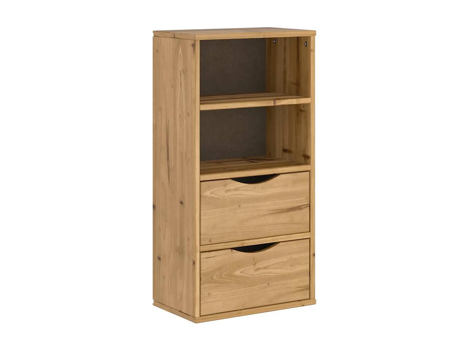 Bijzetkast met lades 40x24x79 cm massief grenenhout