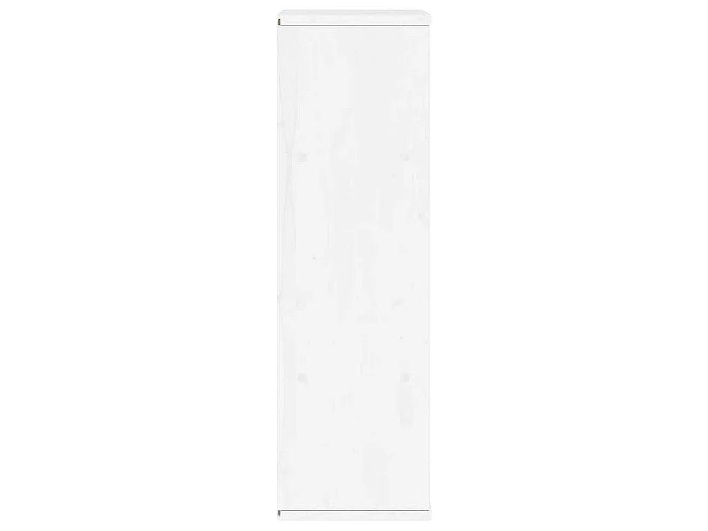 Armoire latérale tiroir ODDA blanc 40x24x79 cm bois massif pin