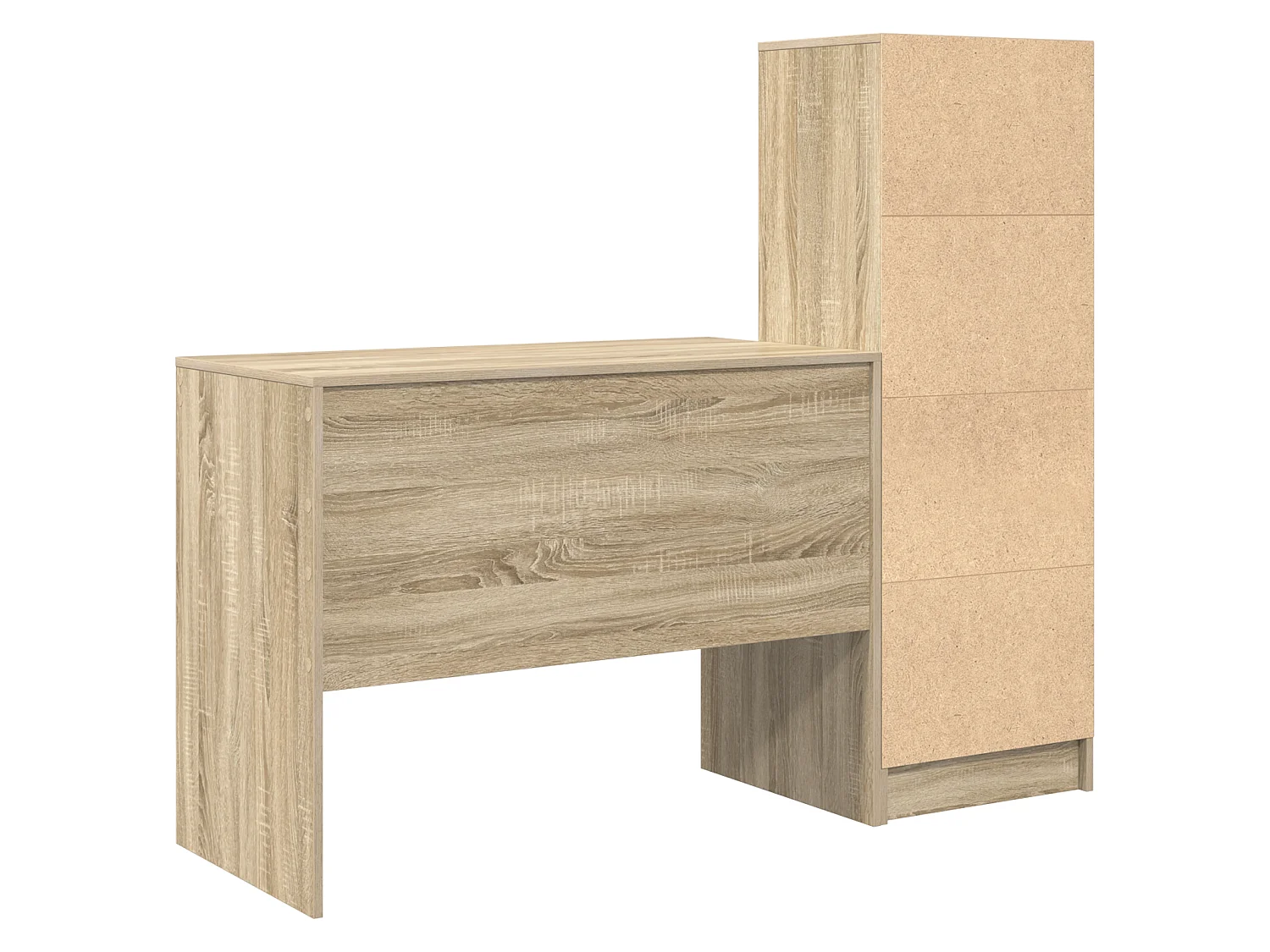 Schreibtisch mit Schubladen 2 pcs Sonoma-Eiche