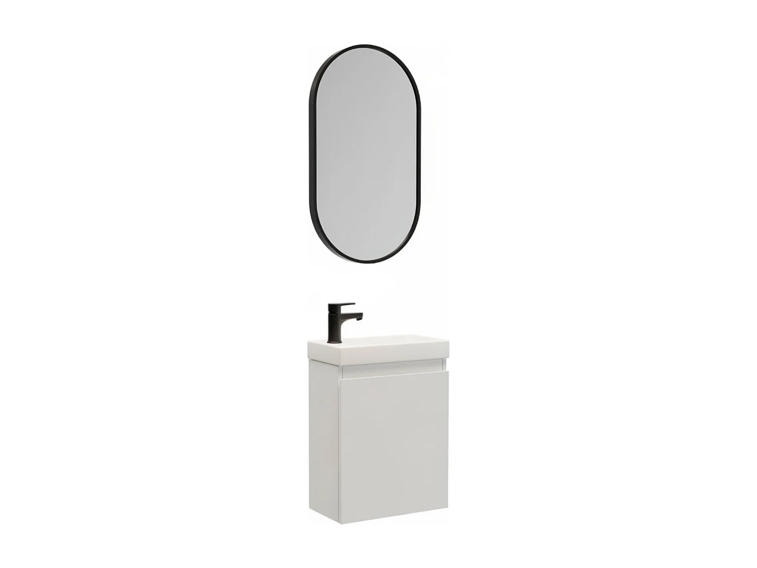 Mueble lavabo LISA + espejo + grifería