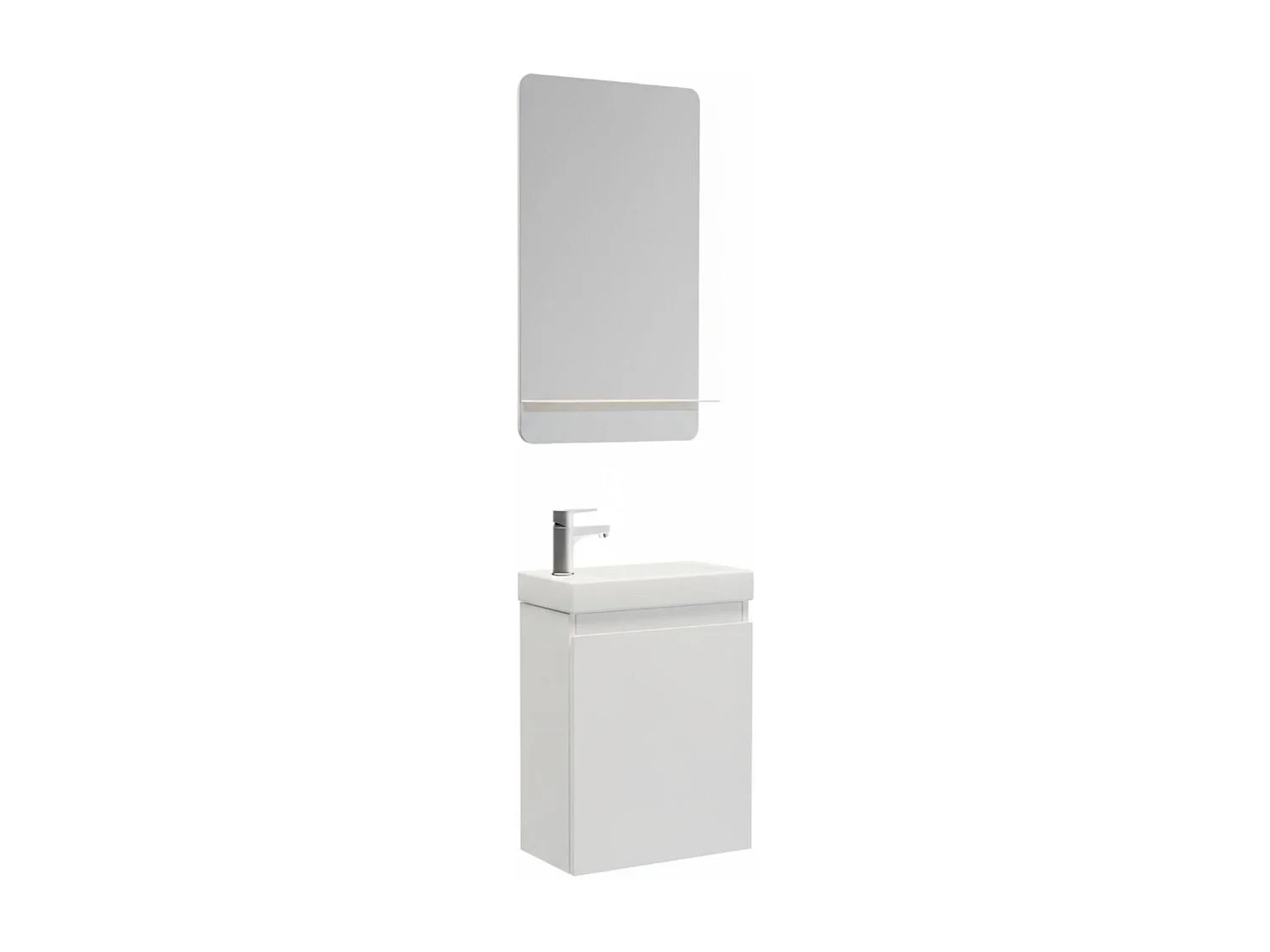 LISA Waschbeckenunterschrank + Spiegel + Wasserhahn