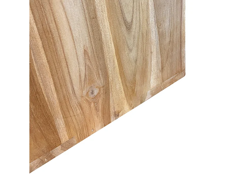 Etagère 3 cases rangement 137 x 47 cm en bois de teck massif - TETRA