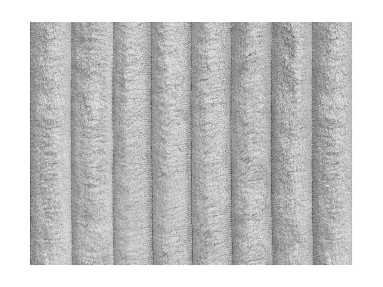 Canapé d'angle compact réversible et convertible ALYA 4 places en velours cotelé épais - Gris clair