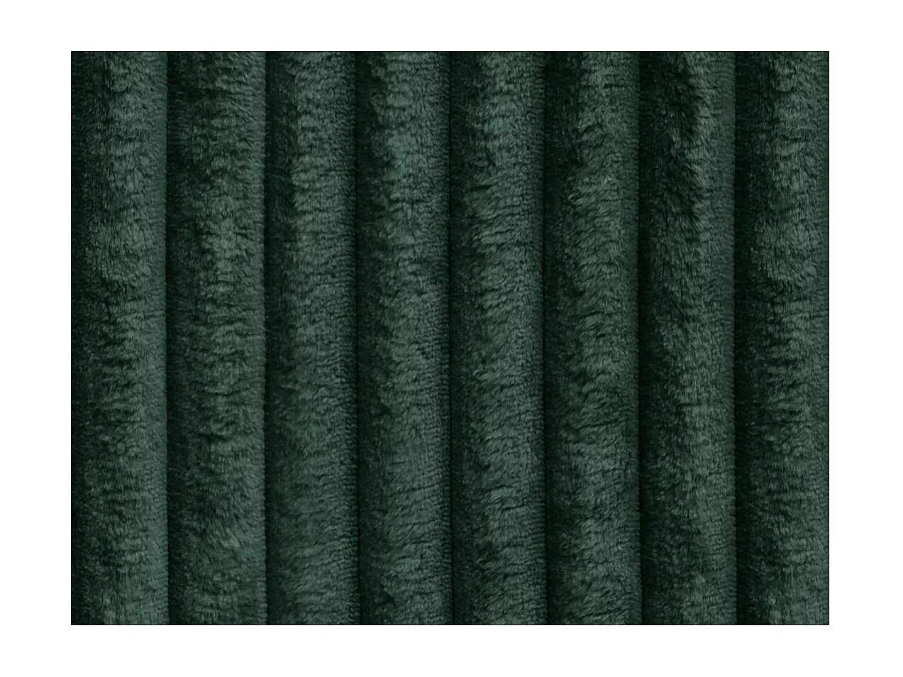 Canapé d'angle compact réversible et convertible ALYA 4 places en velours cotelé épais - Vert foncé