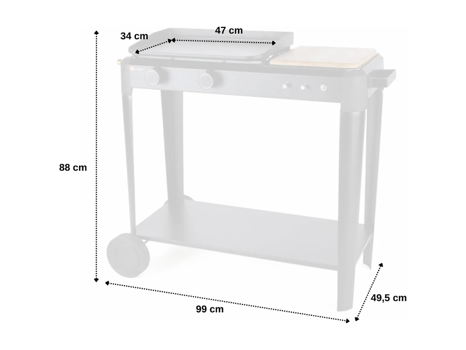 Piastra a gas Hendaye 250