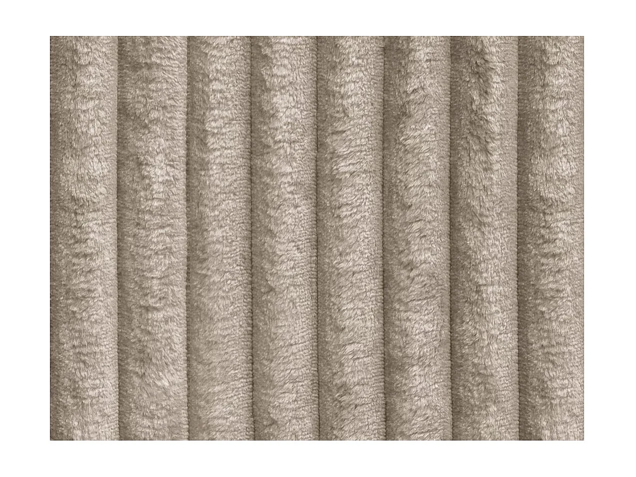 Canapé d'angle compact réversible et convertible ALYA 4 places en velours cotelé épais - Taupe