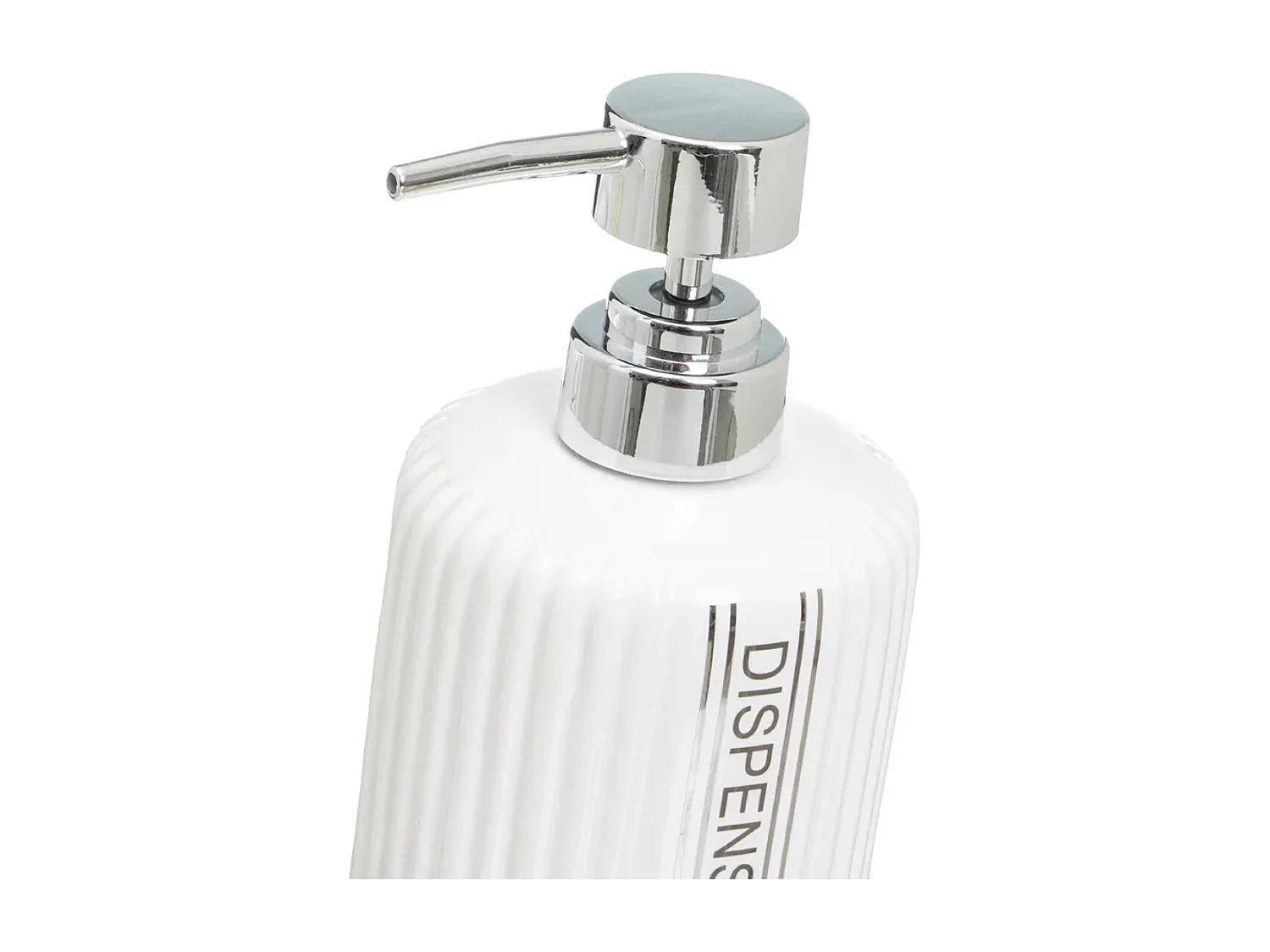 Set de salle de bain de 3 pièces : Distributeur de Savon, Porte Savon et Gobelet en céramique coloris Blanche