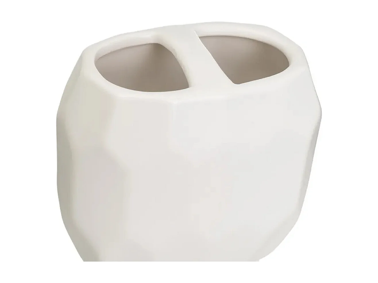 Set de salle de bain de 3 pièces : Distributeur de Savon, Porte Savon et Gobelet en céramique couleur Blanche