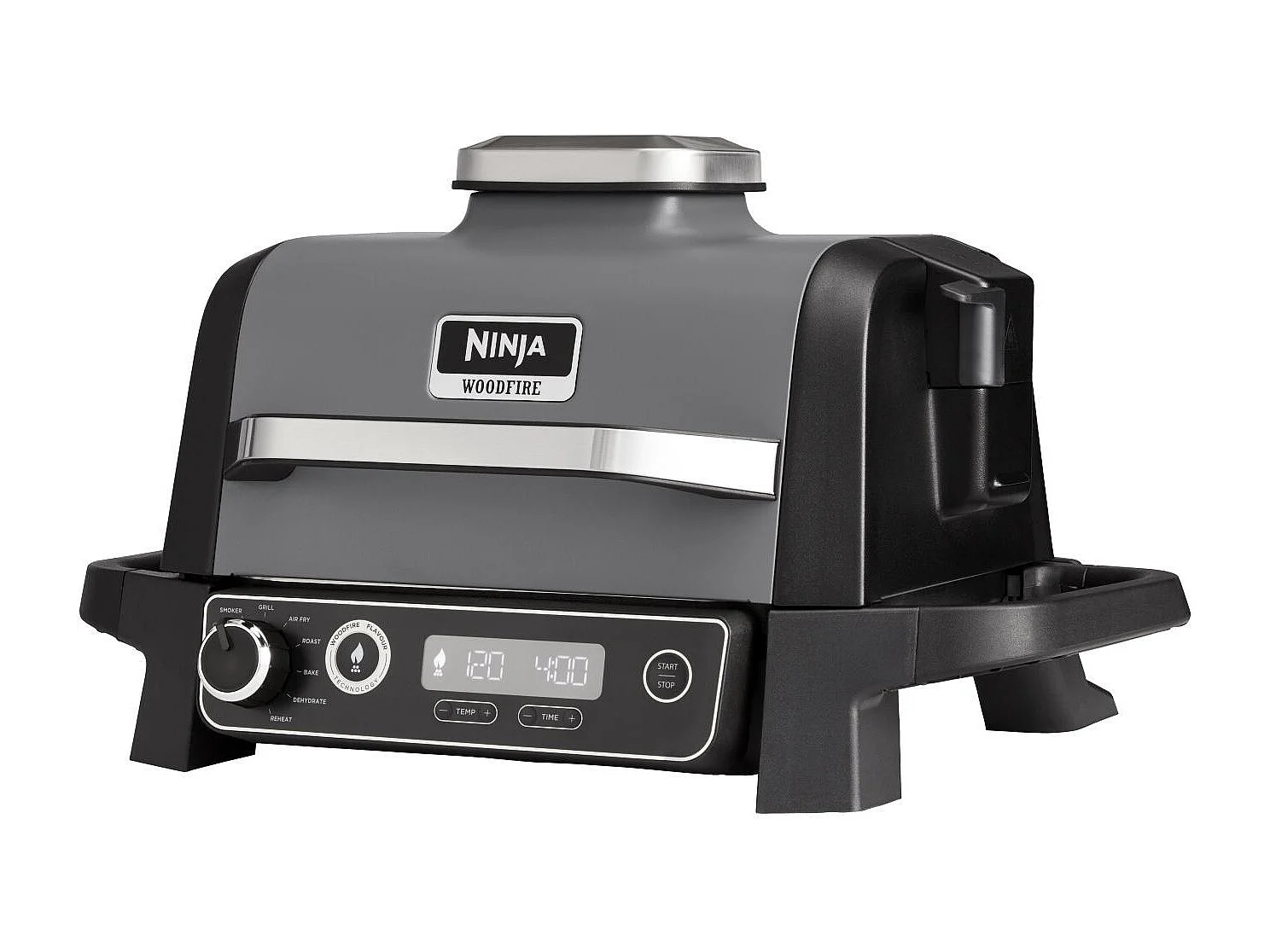 Barbecue électrique Ninja Woodfire OG701EU avec fumoir intégré, gris