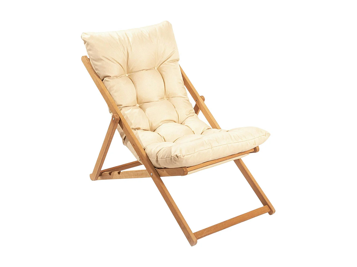 Chilienne beige confort - pliante, inclinable SORA