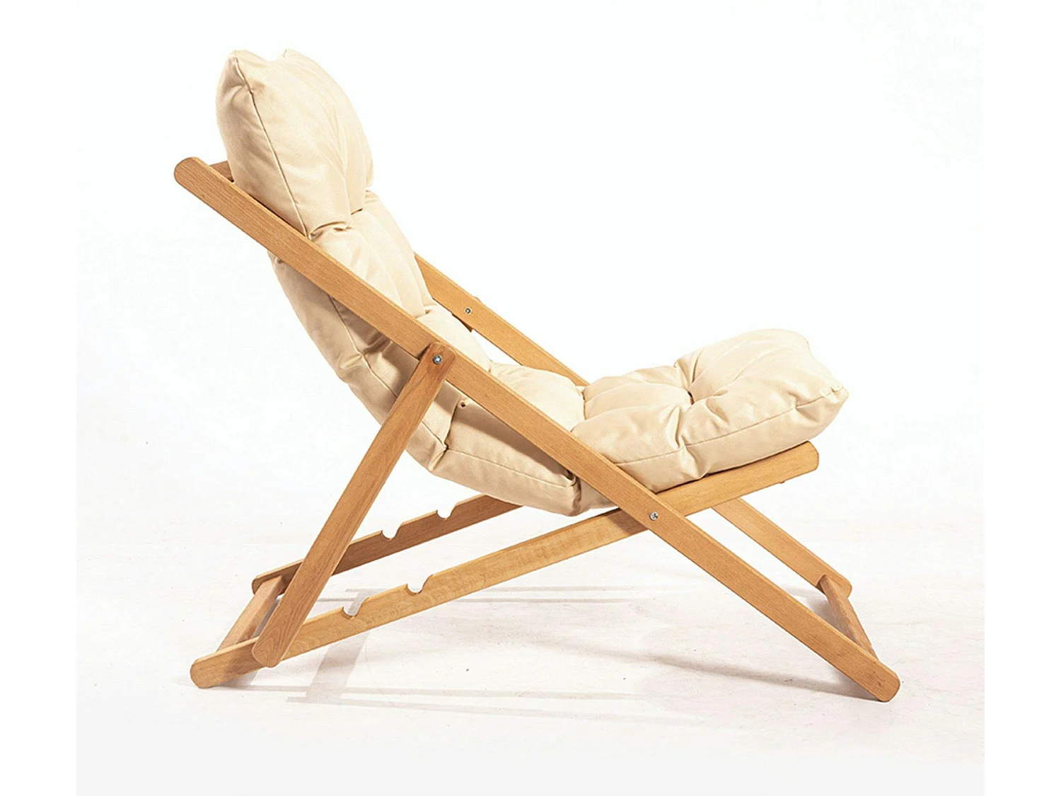 Chilienne beige confort - pliante, inclinable SORA