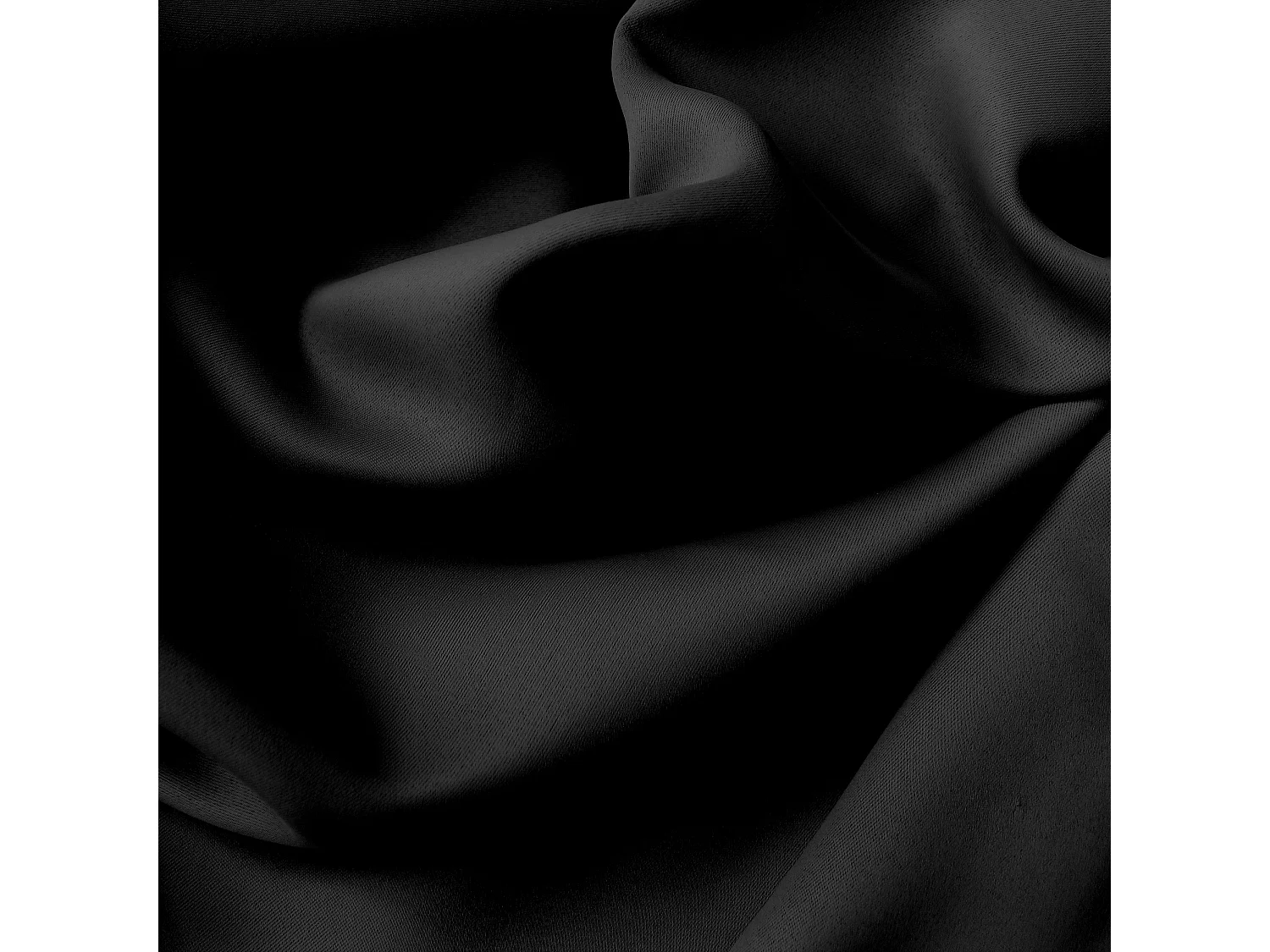 Lot de 2 rideaux Anti-Feu Occultant avec Œillets, Noir, 140x260cm, Catégorie Ignifugé M1, Collection Flamme