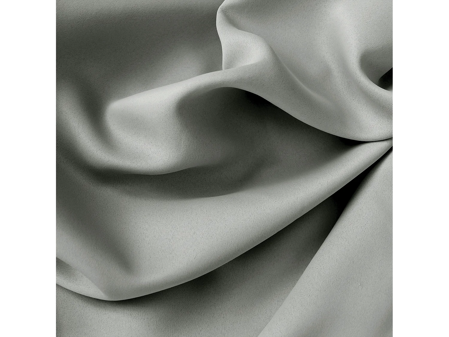 Lot de 2 rideaux Anti-Feu Occultant avec Œillets, Gris Clair, Catégorie Ignifugé M1, Collection Flamme