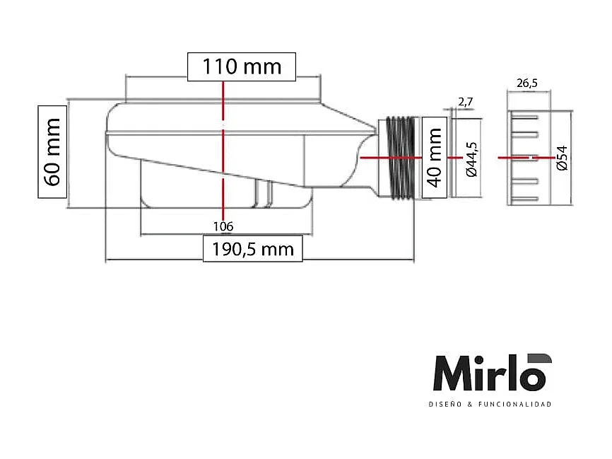 Receveur de douche 70 x 140 cm extra plat noir en résine minérale SARIN Couleur du receveur